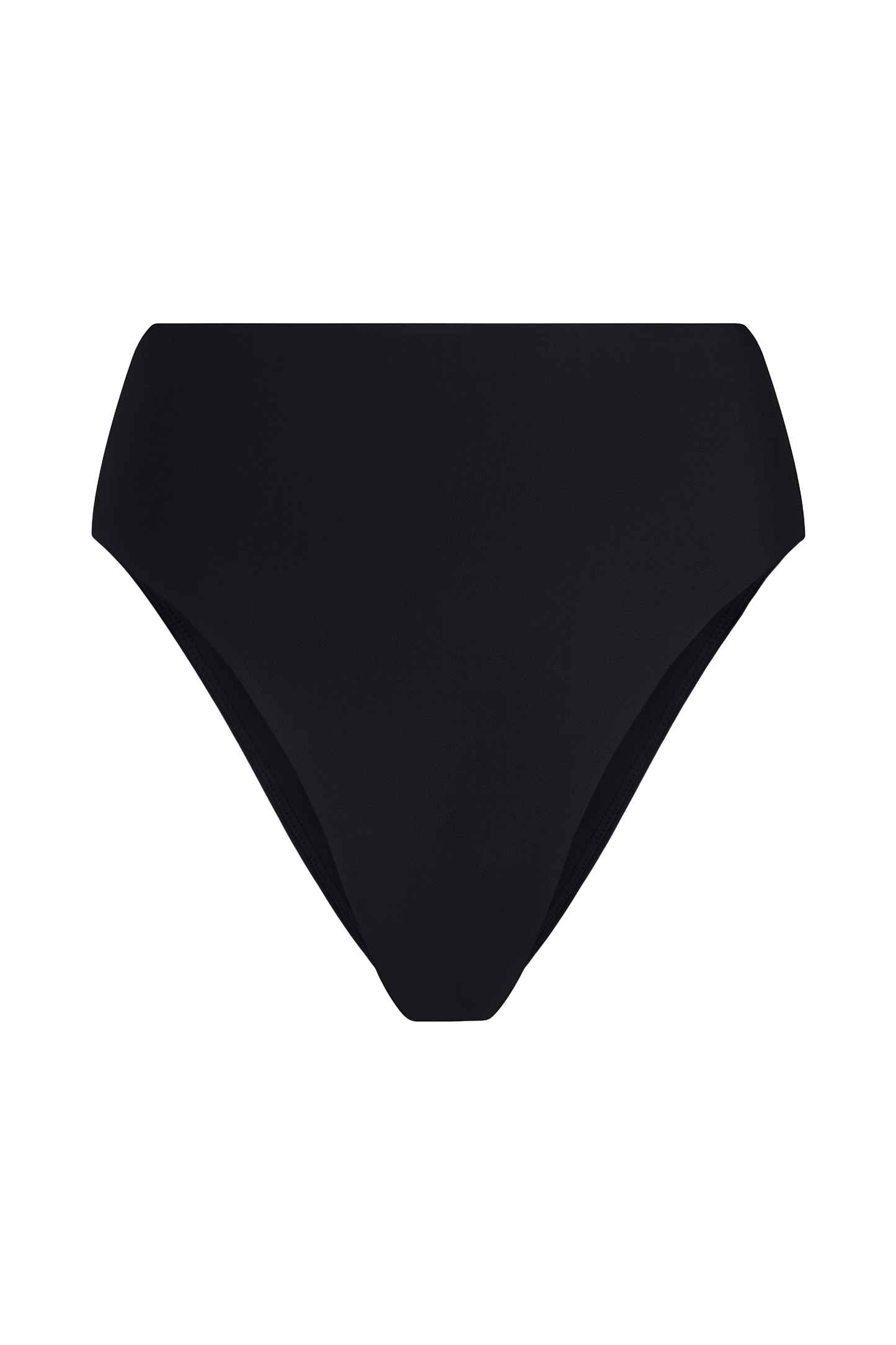 High Waist Bikini Bottom | Smooth Black