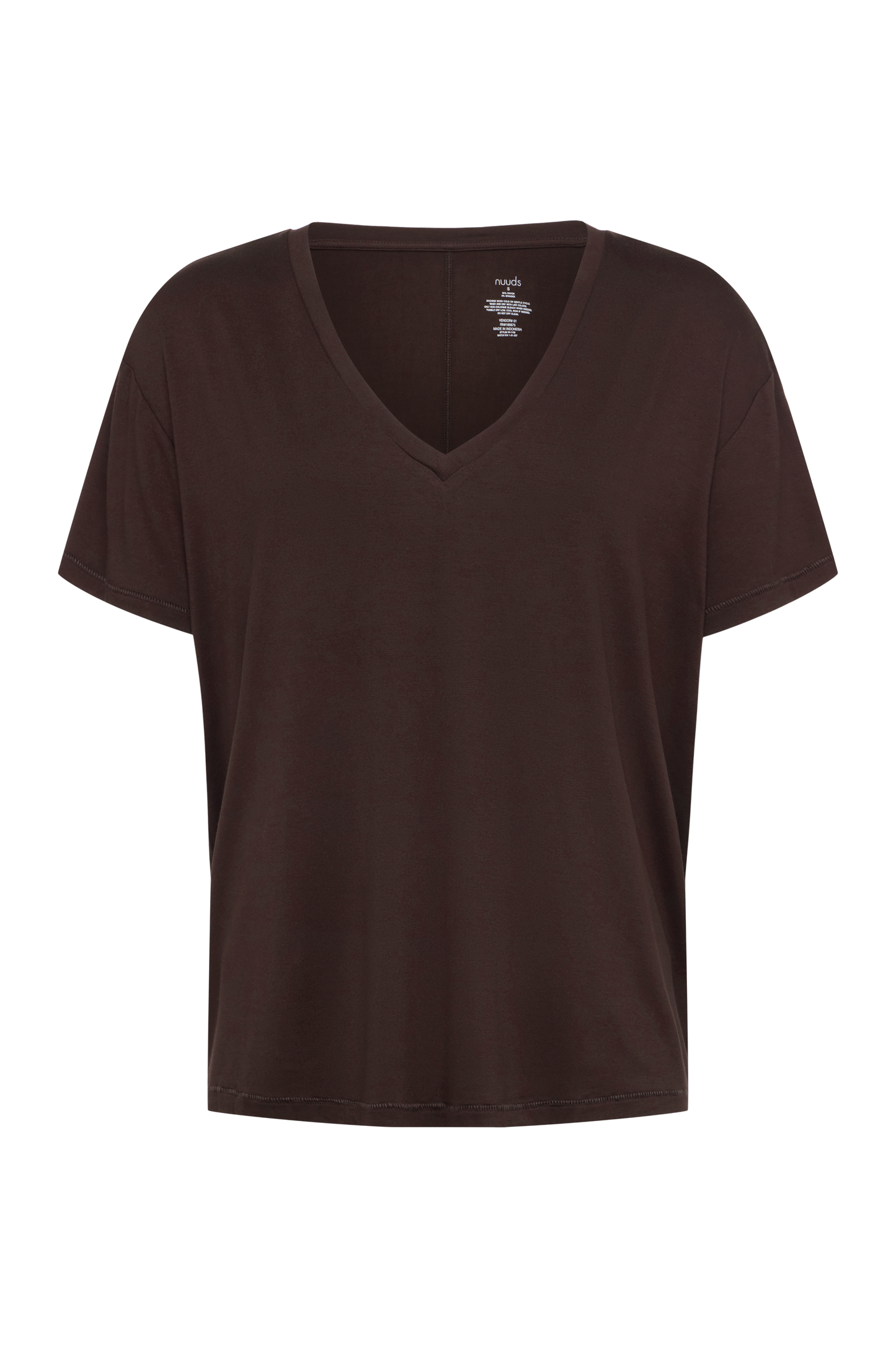 V-Neck Pajama Tee | Espresso