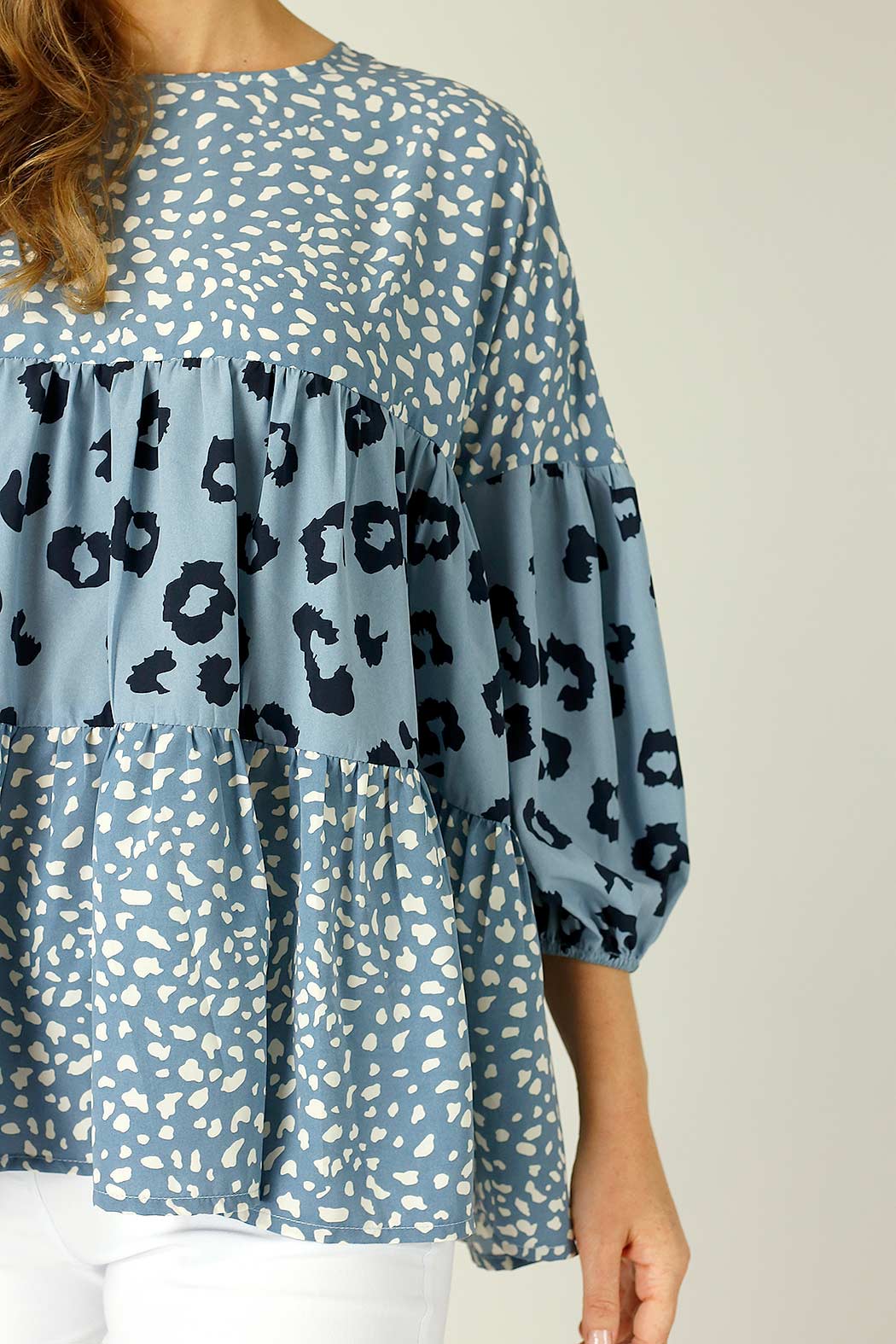 Chambray Nano Patchwork Top - SALE