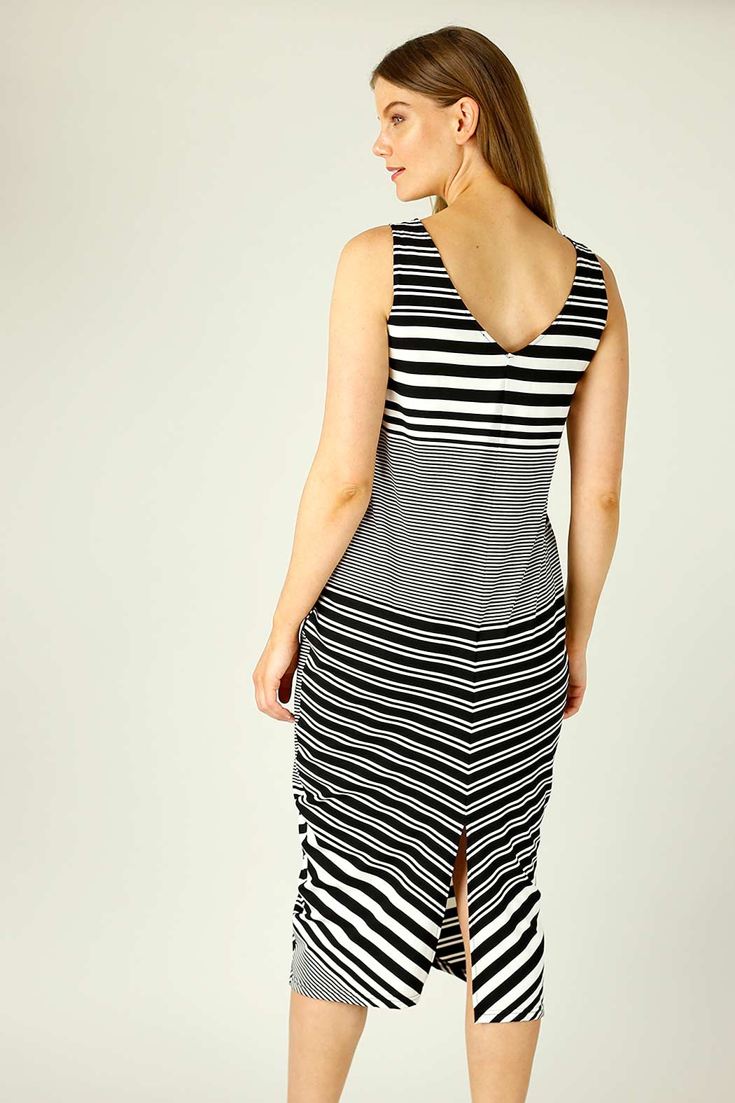 Black & White Stripe Jersey Wonderdress - FINAL SALE