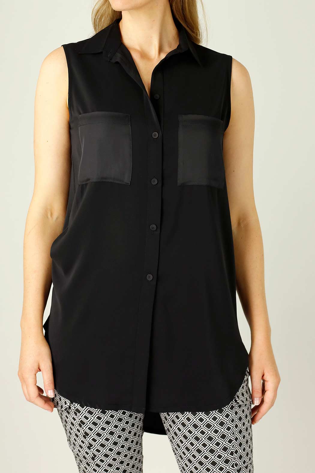 Black Soft Touch Patch Cami