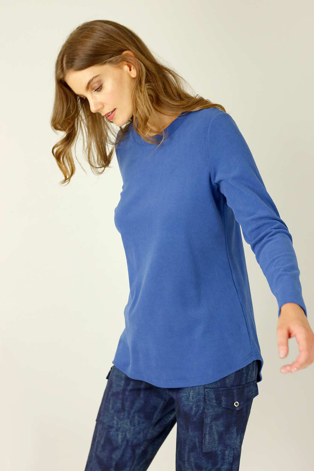 Blue Lounge Crew Neck Jumper - SALE