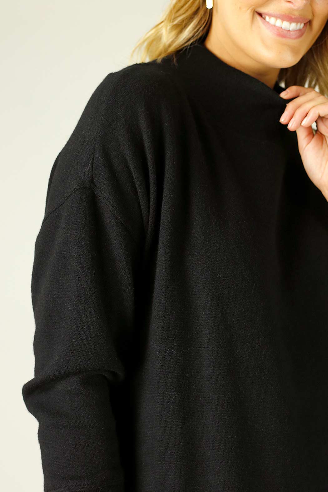 Black Lux Oversized Dress - SALE