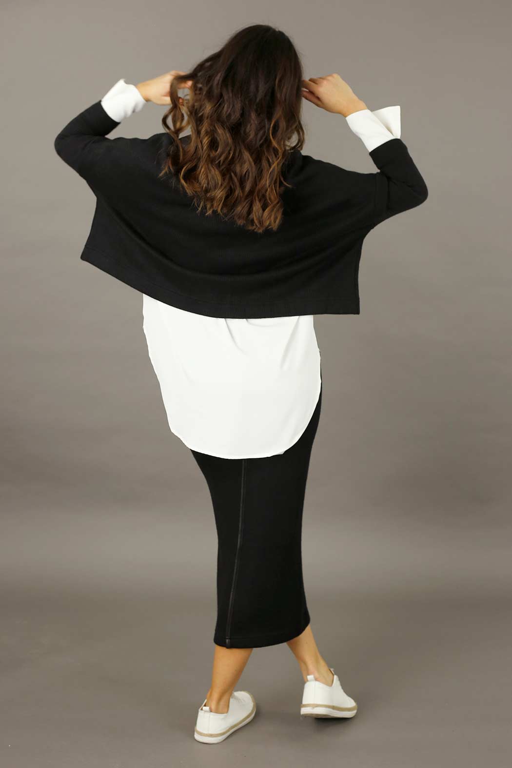 Black Rib Lexi Cardigan - SALE