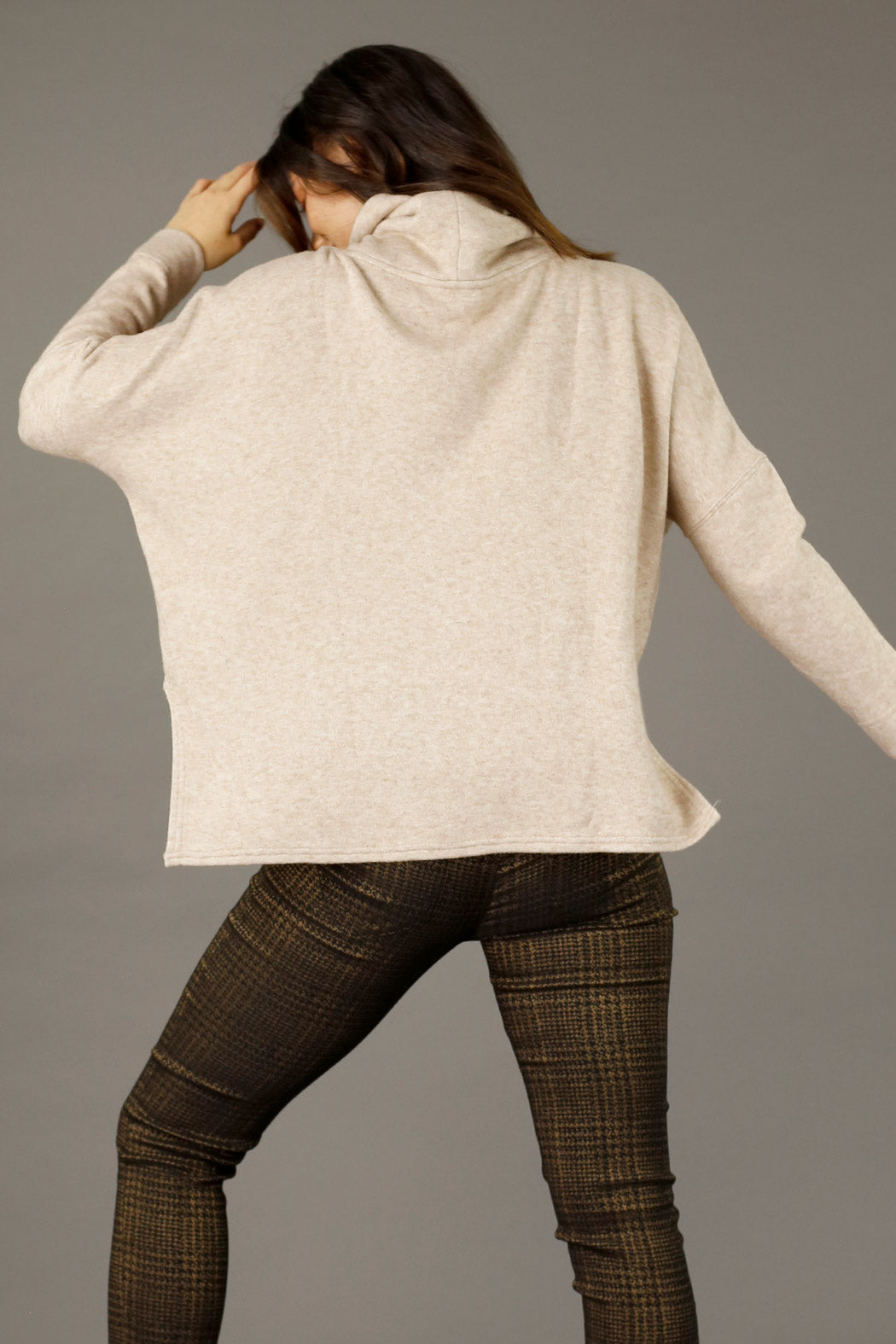 Beige Lux Turtle Jumper