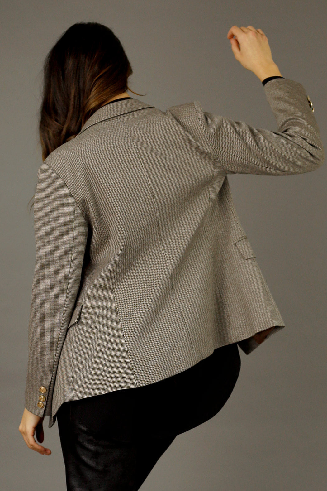 Brown Check Sisca Blazer