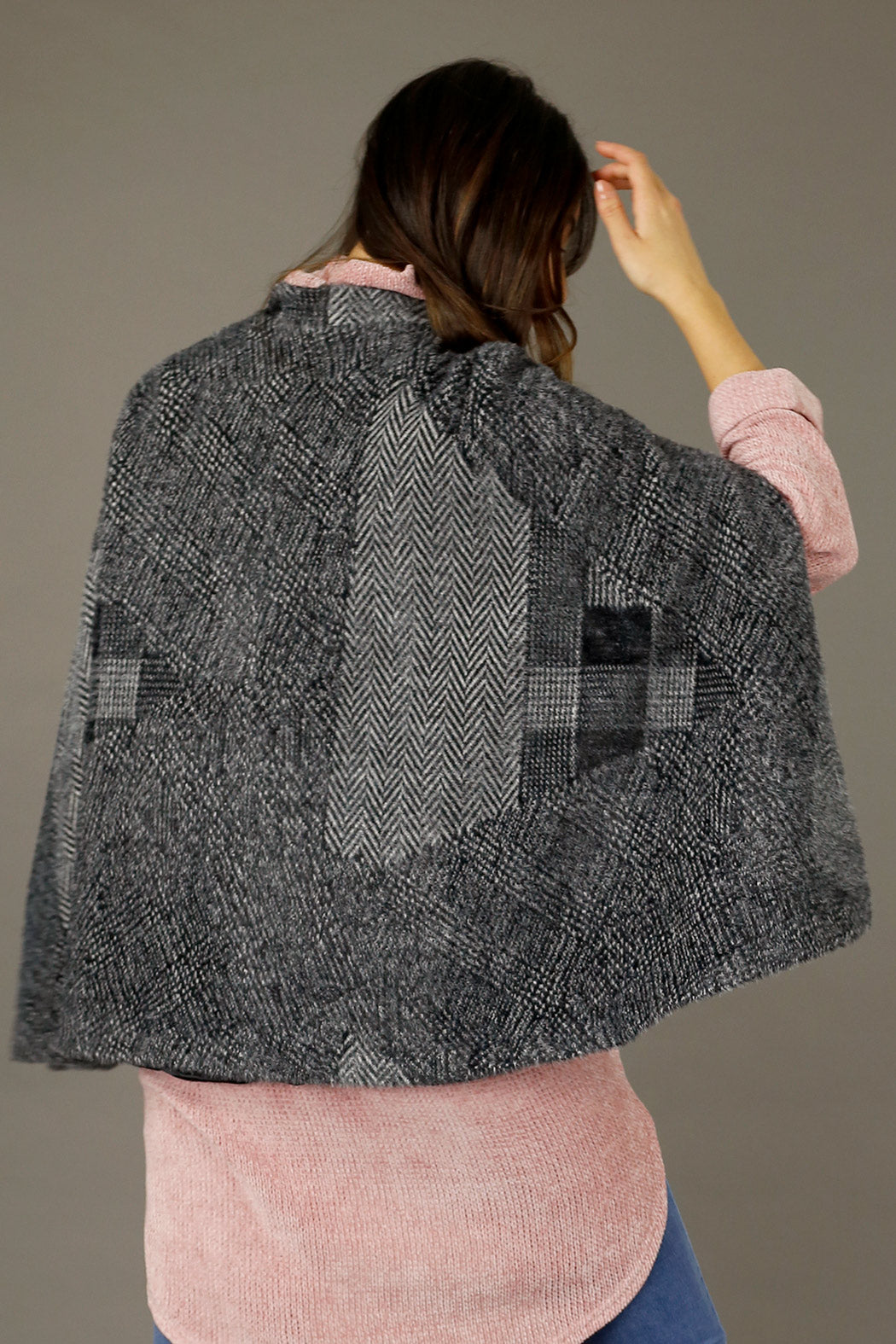 Charcoal Elizabeth Fur Cape