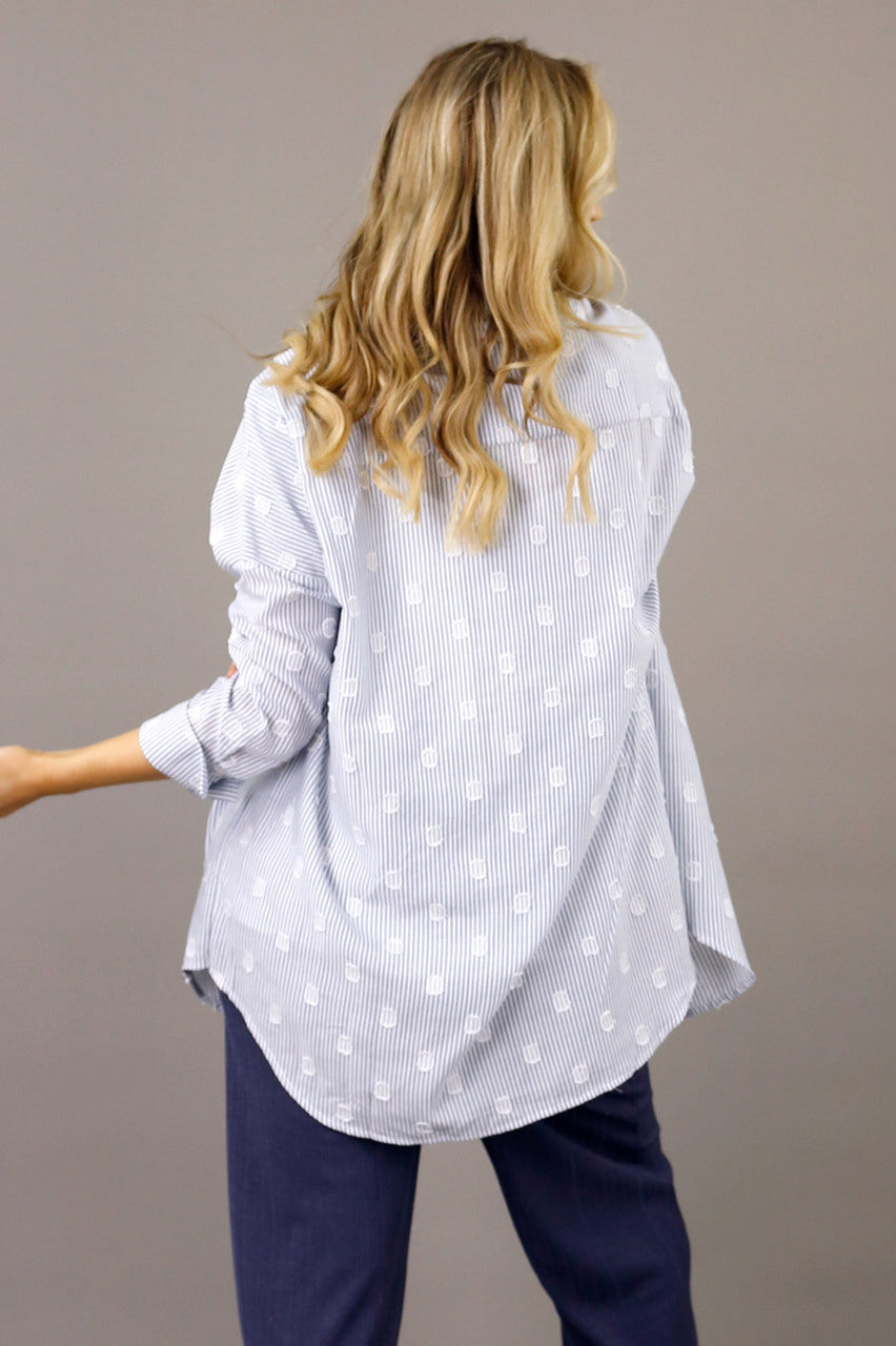 Blue Stripe Blake Shirt - SALE