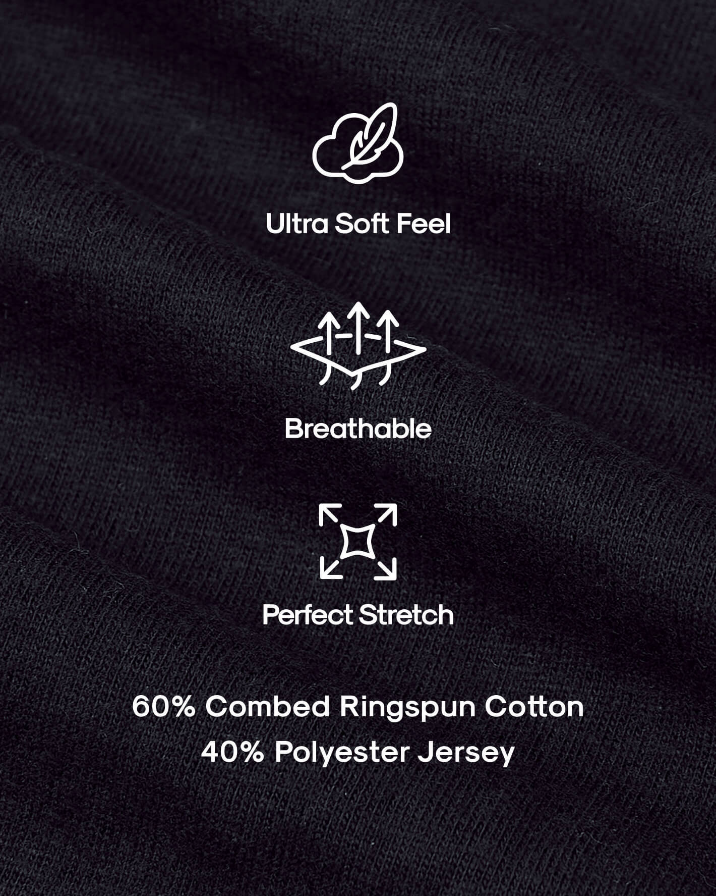 Black Classic Long Sleeve Crew Neck 3-Pack
