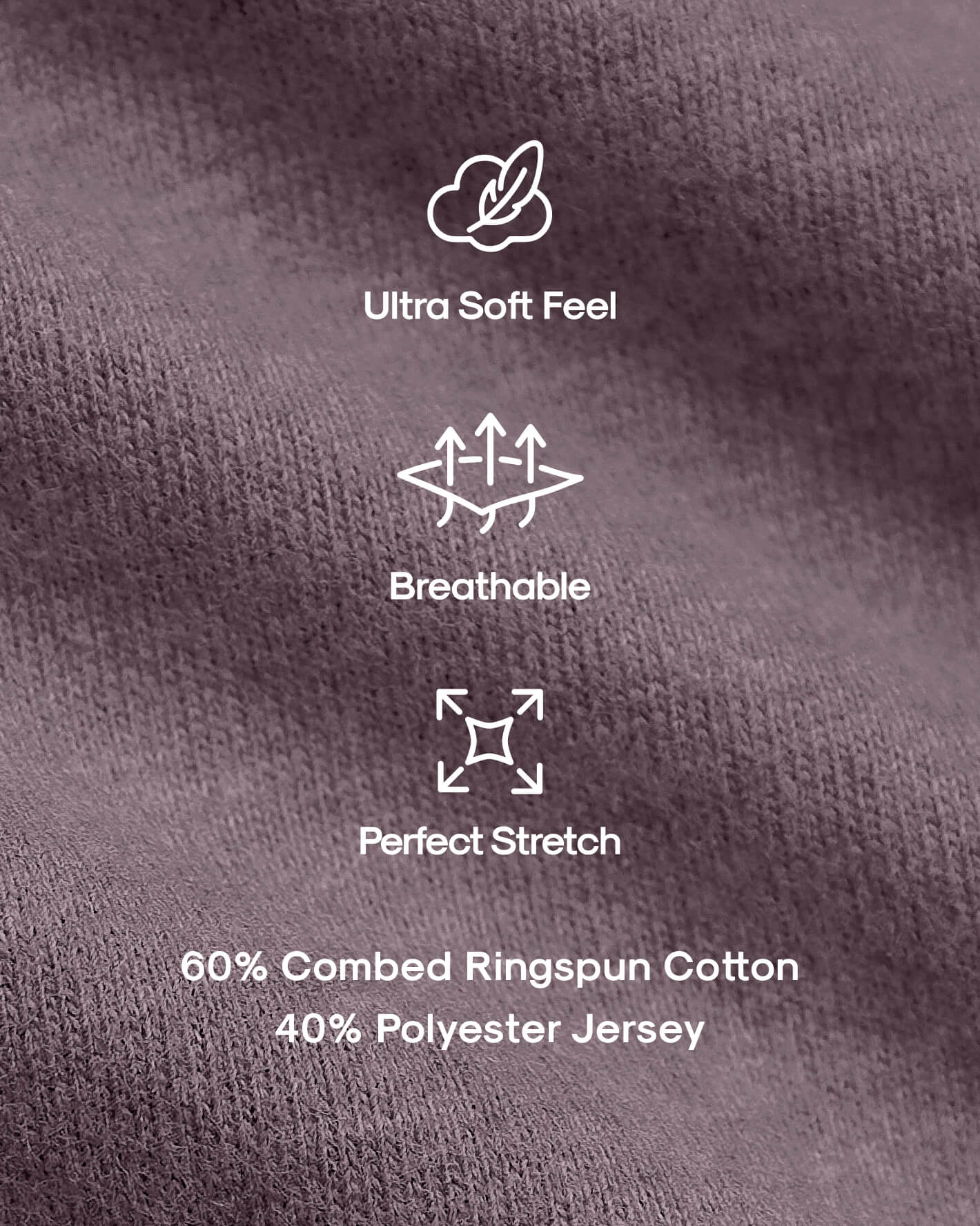 Dark Heather Amethyst Classic Crew Neck