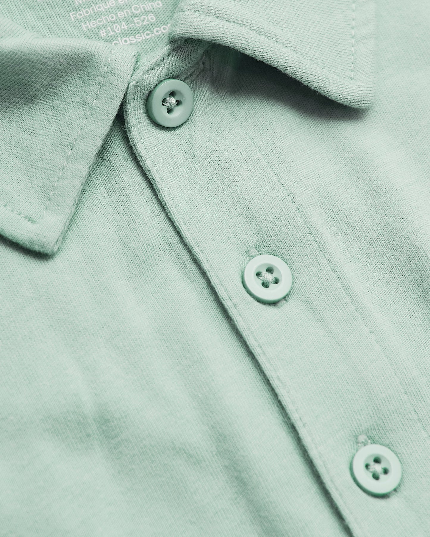 Heather Mist Short Sleeve Polo