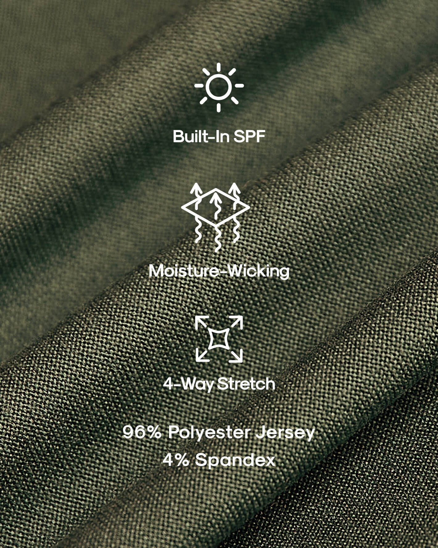 Military Green Active Crew Neck Tee
