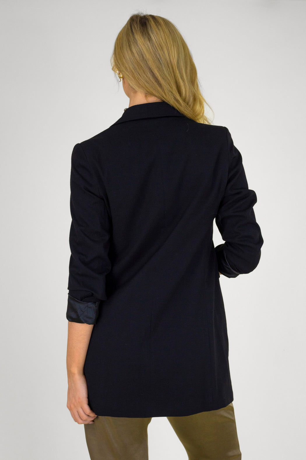 Black Longline Blazer - Sale