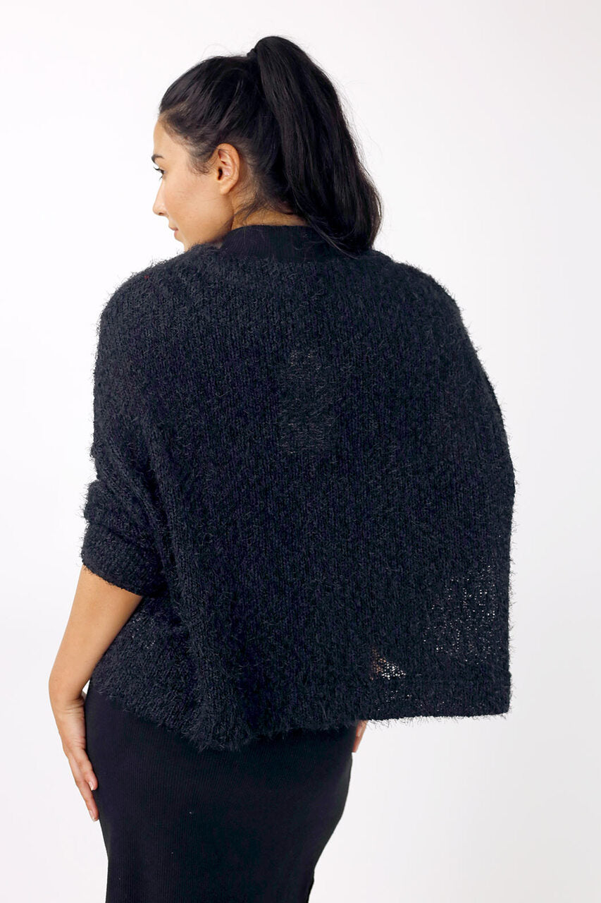 Black Wonder Crop Cardi - SALE
