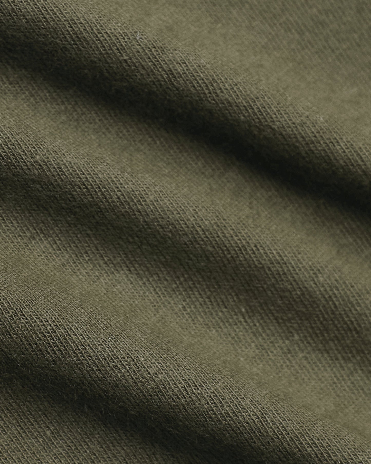 Military Green Classic Long Sleeve Crew Neck