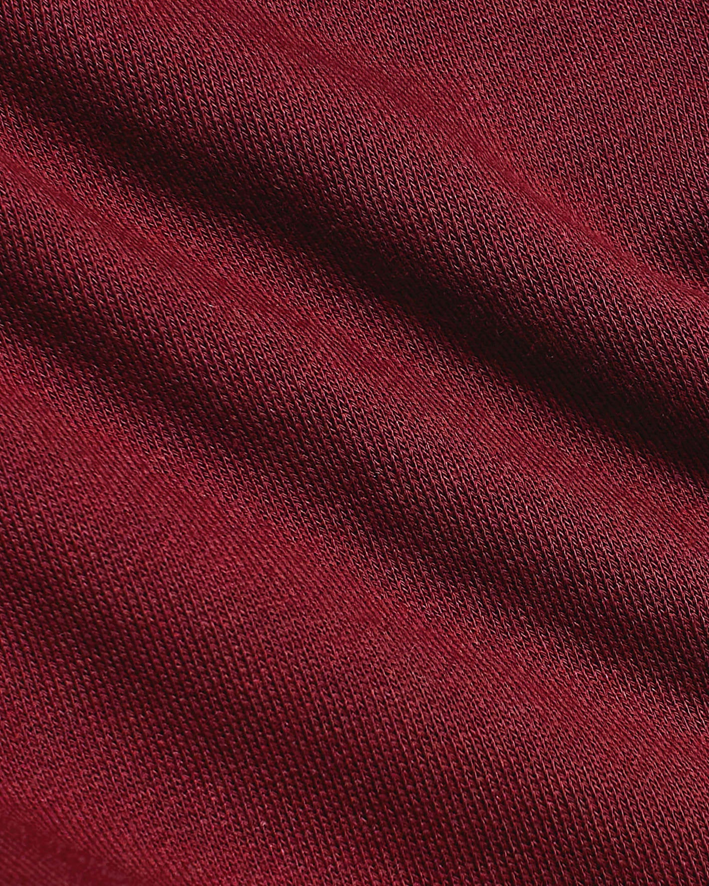 Dark Maroon Fleece French Terry Pullover Crew Neck