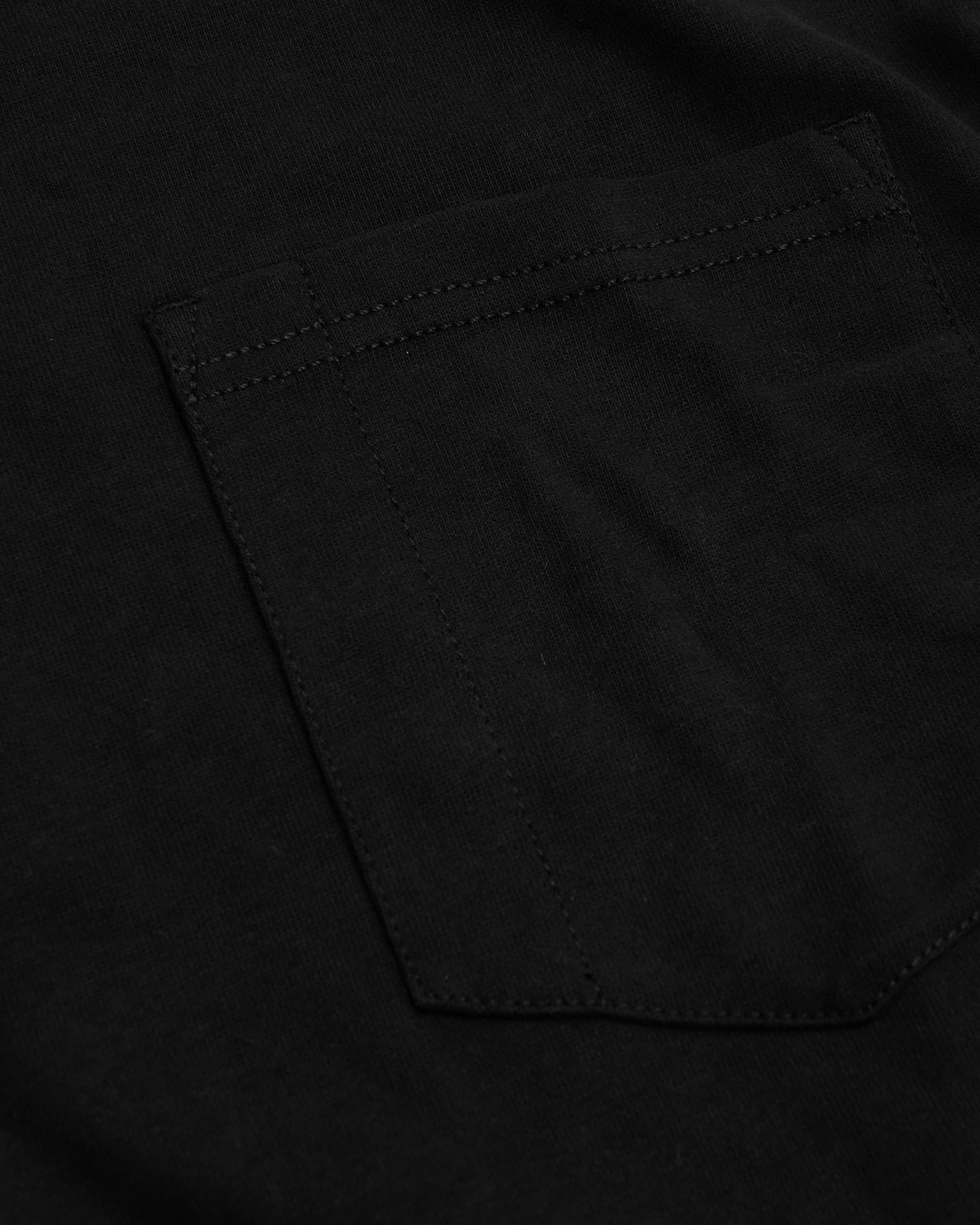 Black & Navy Heavyweight Long Sleeve Pocket Crew 2-PacK