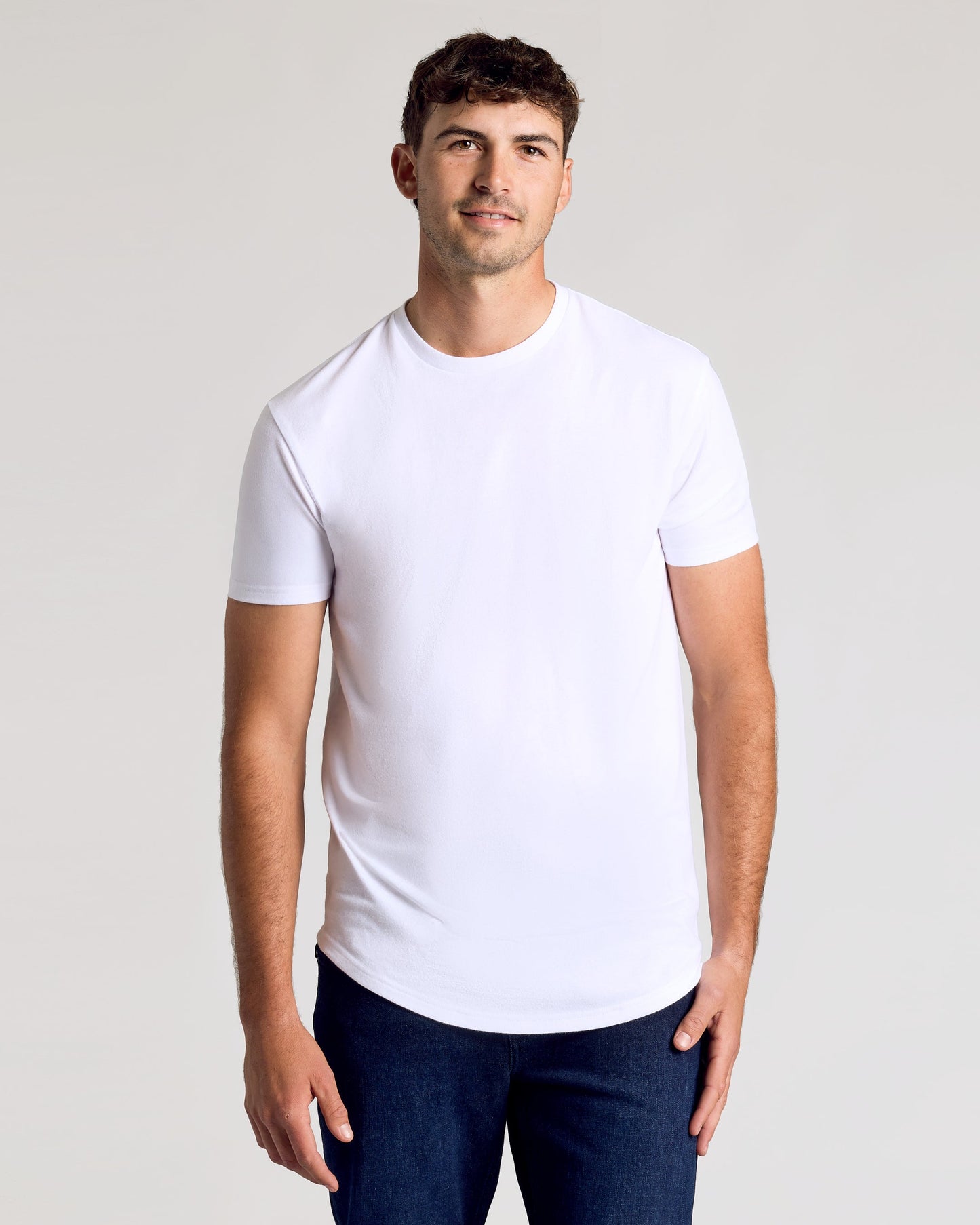 Classic Short Sleeve Tall Curved Hem Crew 3-Pack