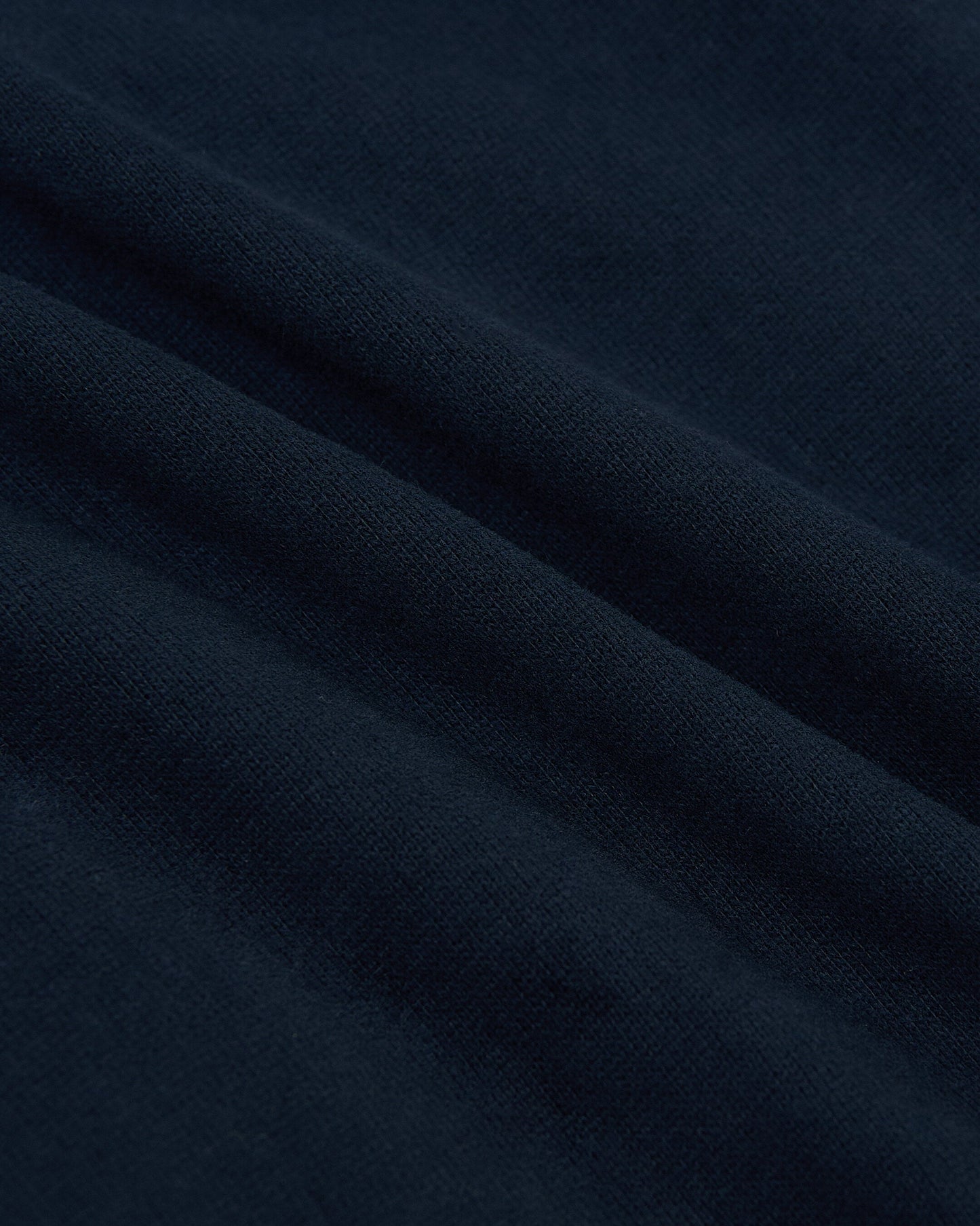 Navy Heavyweight Curved Hem Crew