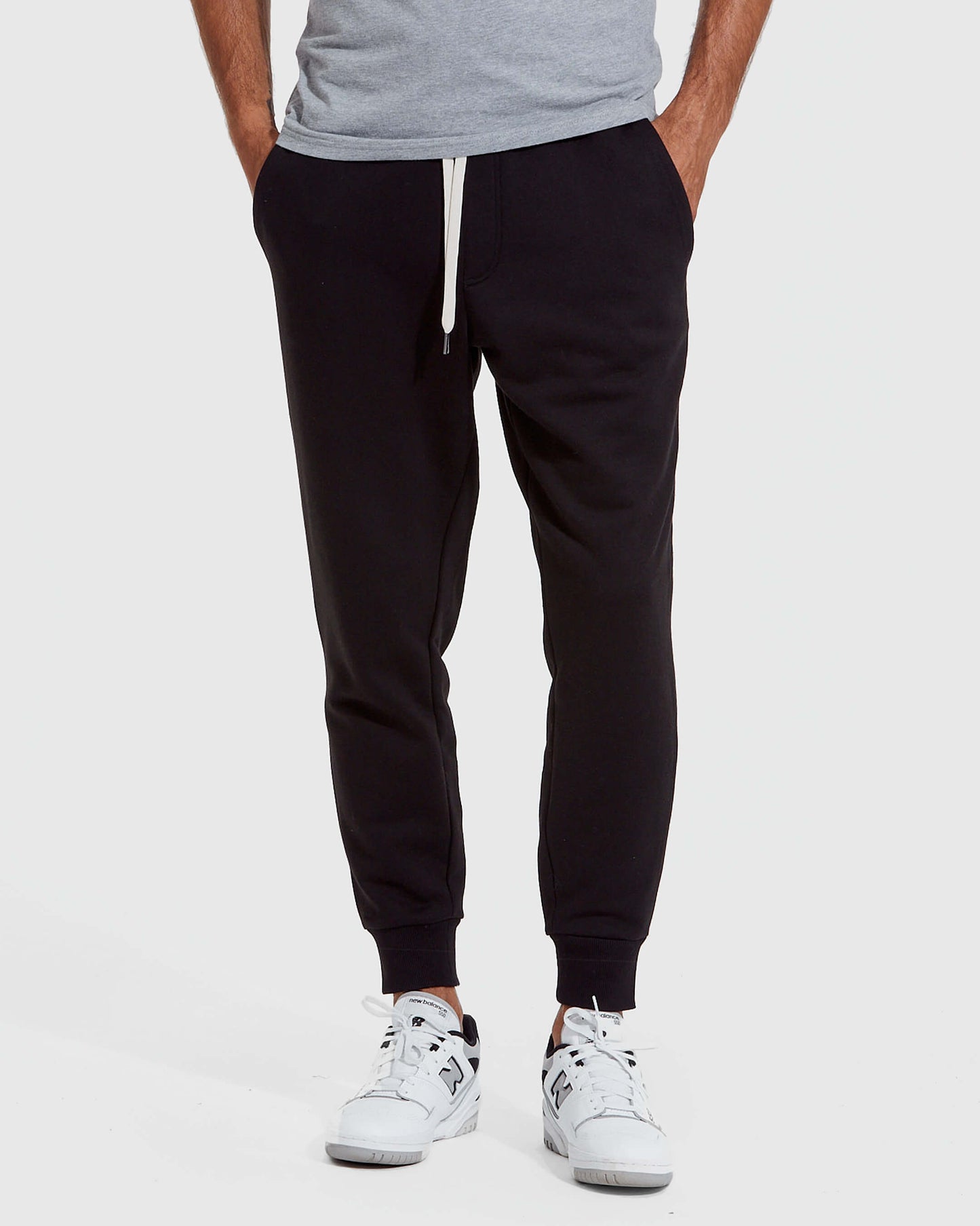 Black Pullover Fleece Crew & Jogger 2-Pack