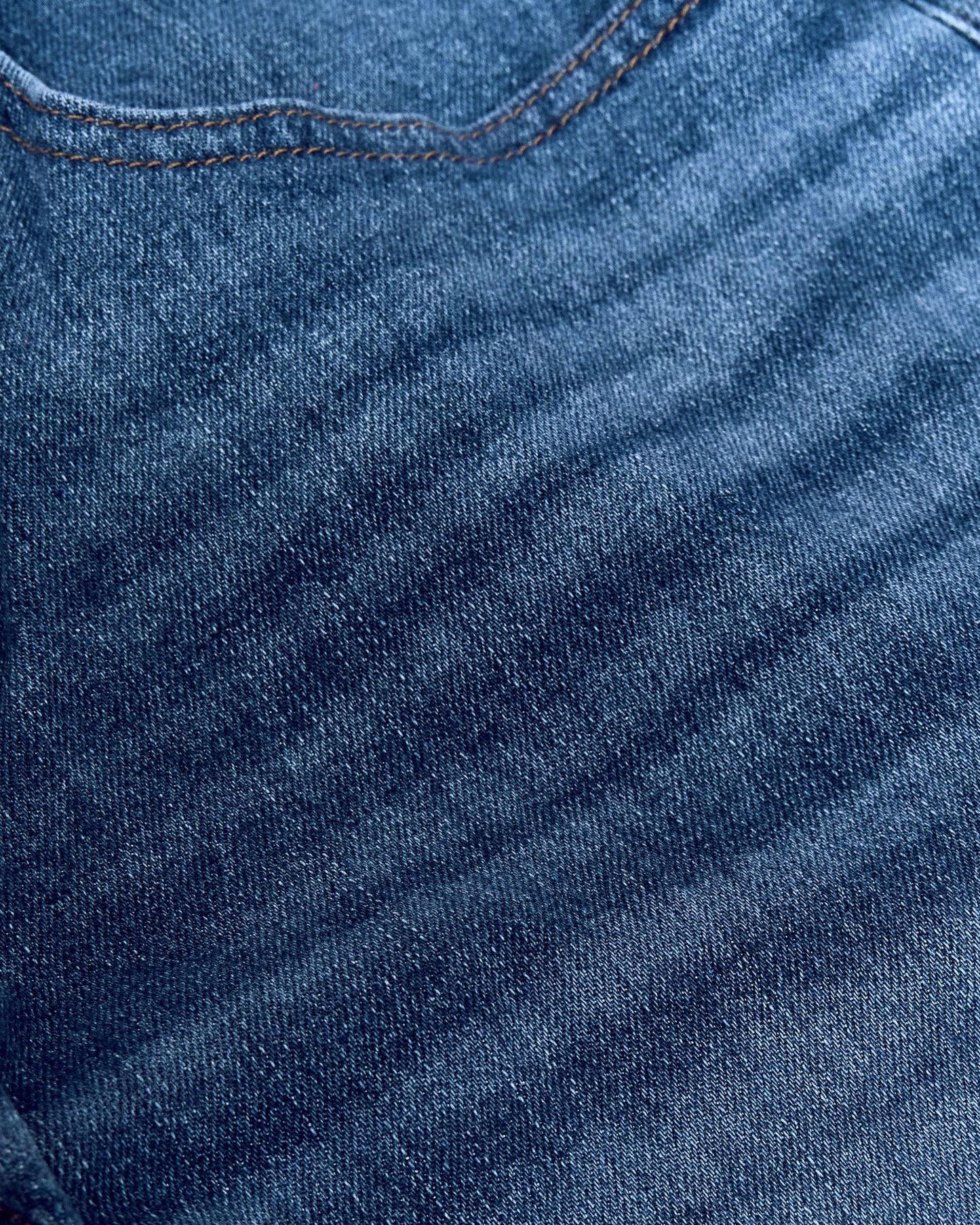 Medium Indigo Wash Straight Authentic Denim Jeans