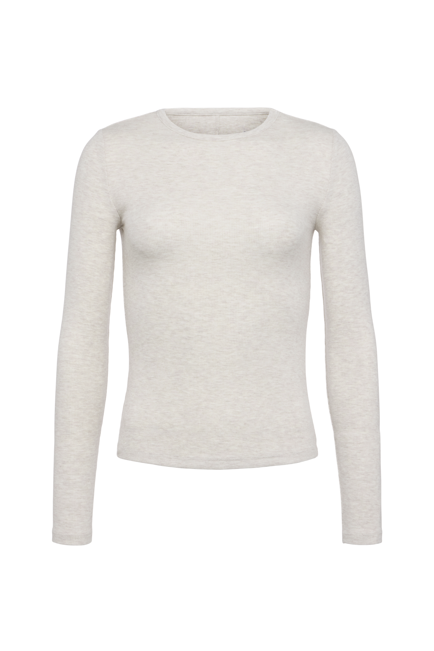 Slinky Rib Long Sleeve Shirt | Heather Fog