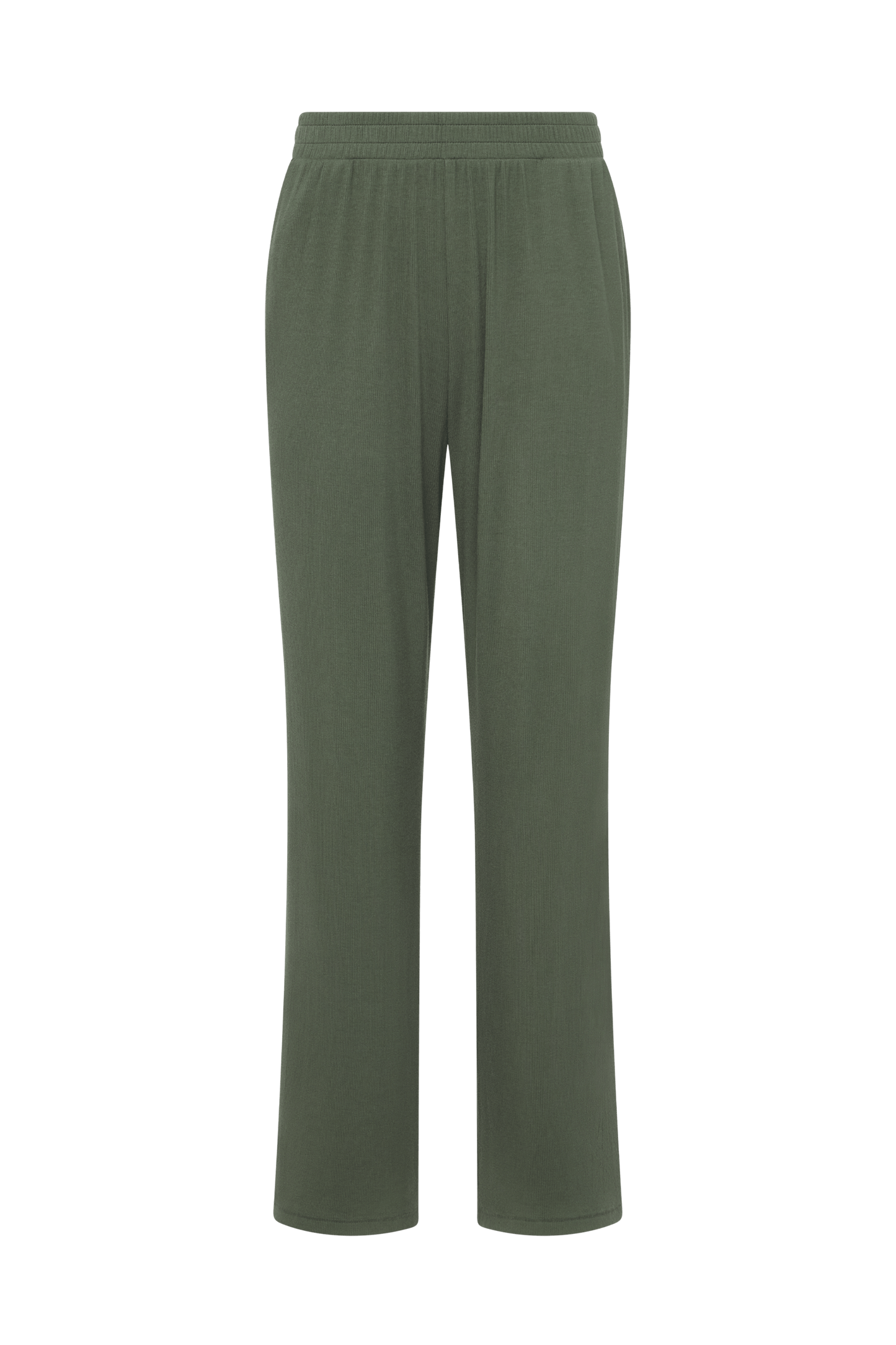 Slinky Rib Lounge Pant | Darkest Olive