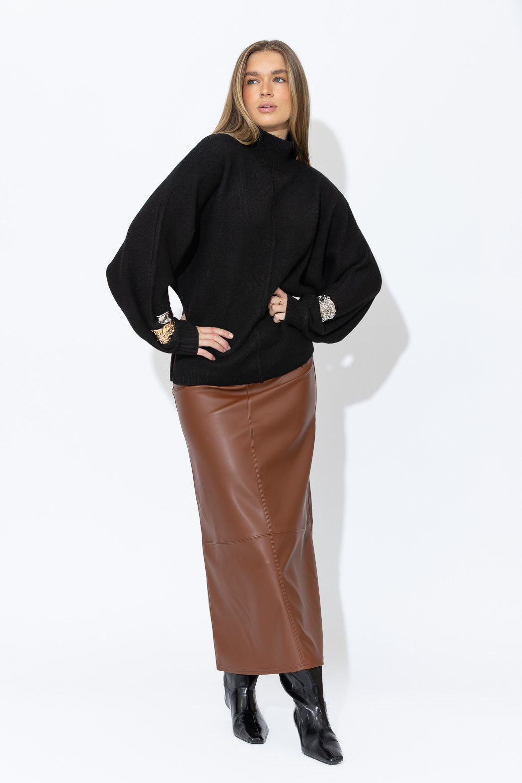 Black Dolman Knit