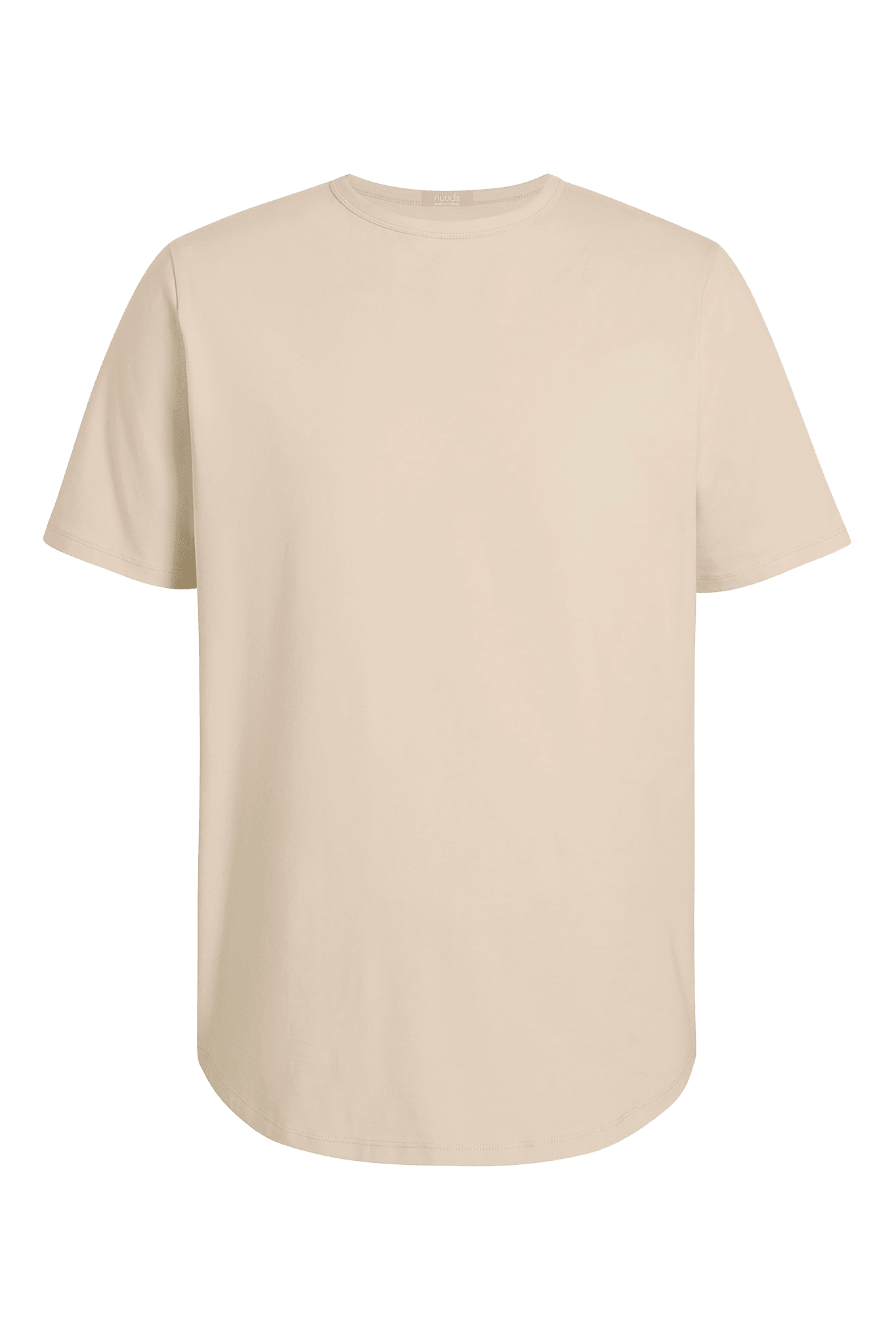 Short Sleeve Curved Hem T-Shirt | Bone