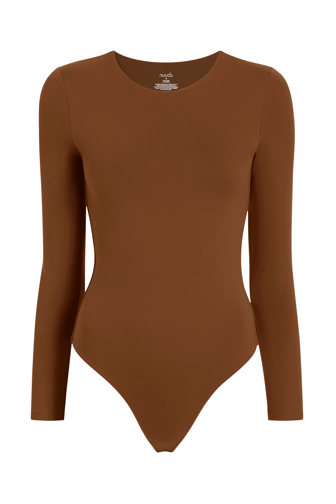 Long Sleeve Crewneck Bodysuit | Chocolate