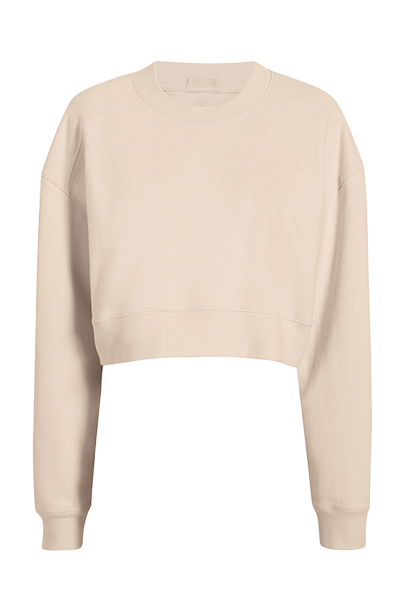 Cropped Crewneck Sweatshirt | Bone