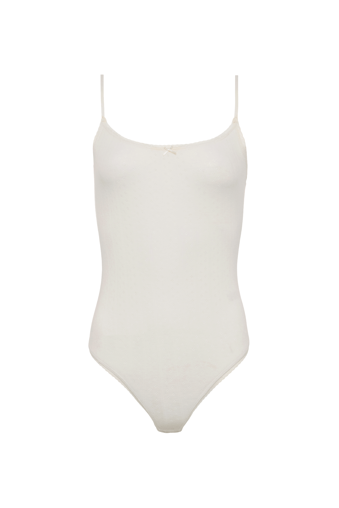 Pointelle Bodysuit | Pearl