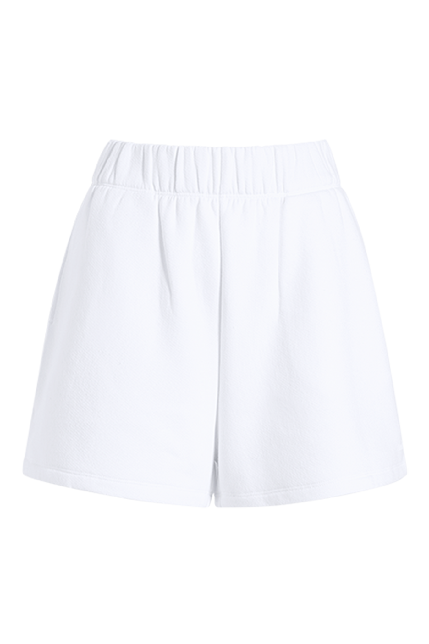 Vintage Fleece Short | White