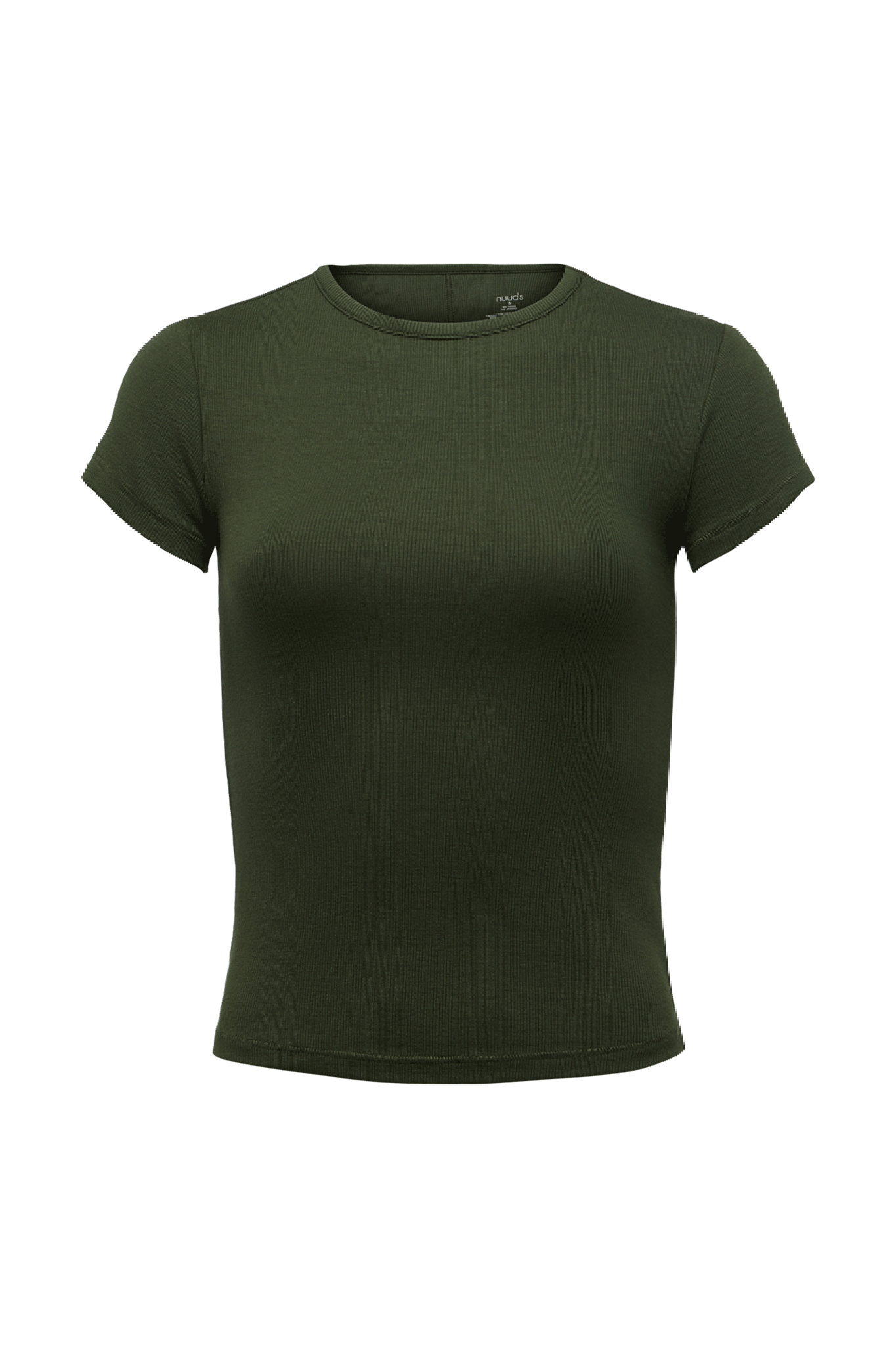 Slinky Rib Tee | Darkest Olive