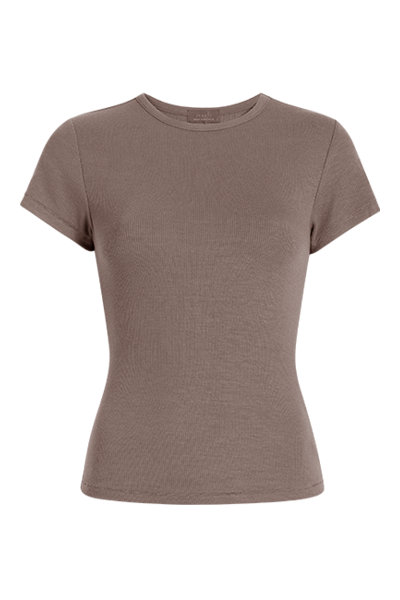 Slinky Rib Tee | Mocha