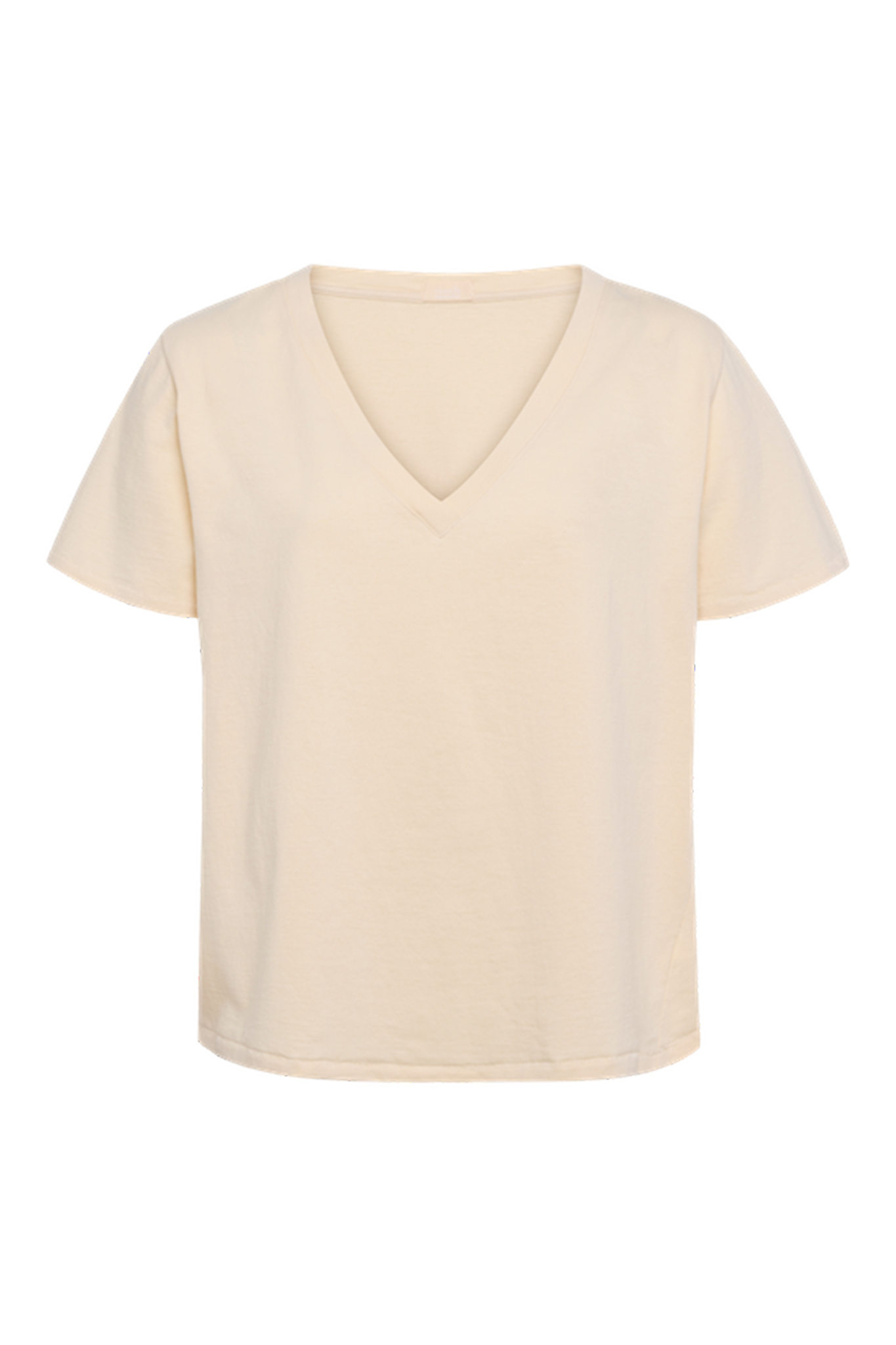 Vintage Cotton V-Neck Everyday T-Shirt | Bone
