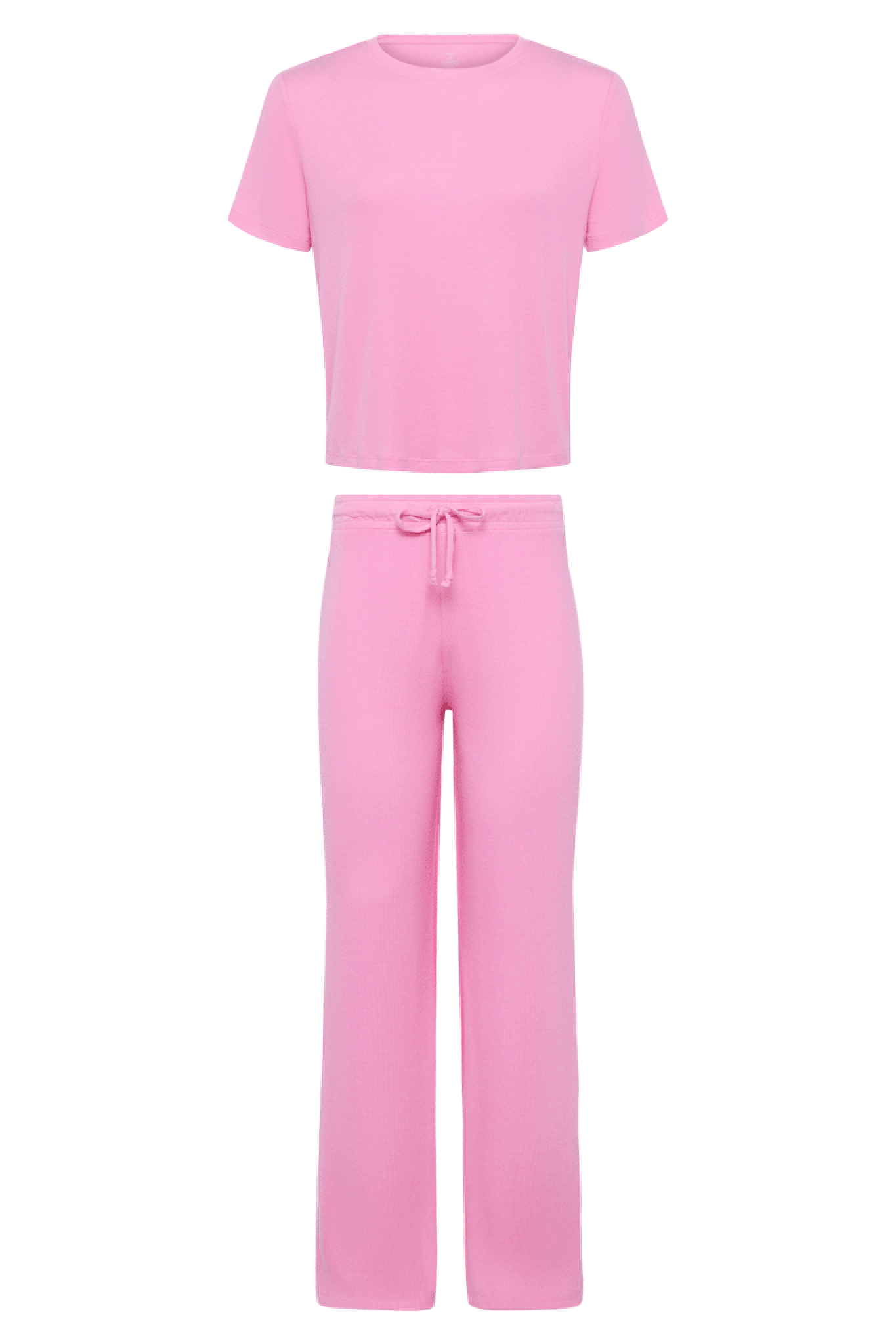 Ribbed Pajama Set | Bubblegum Pink