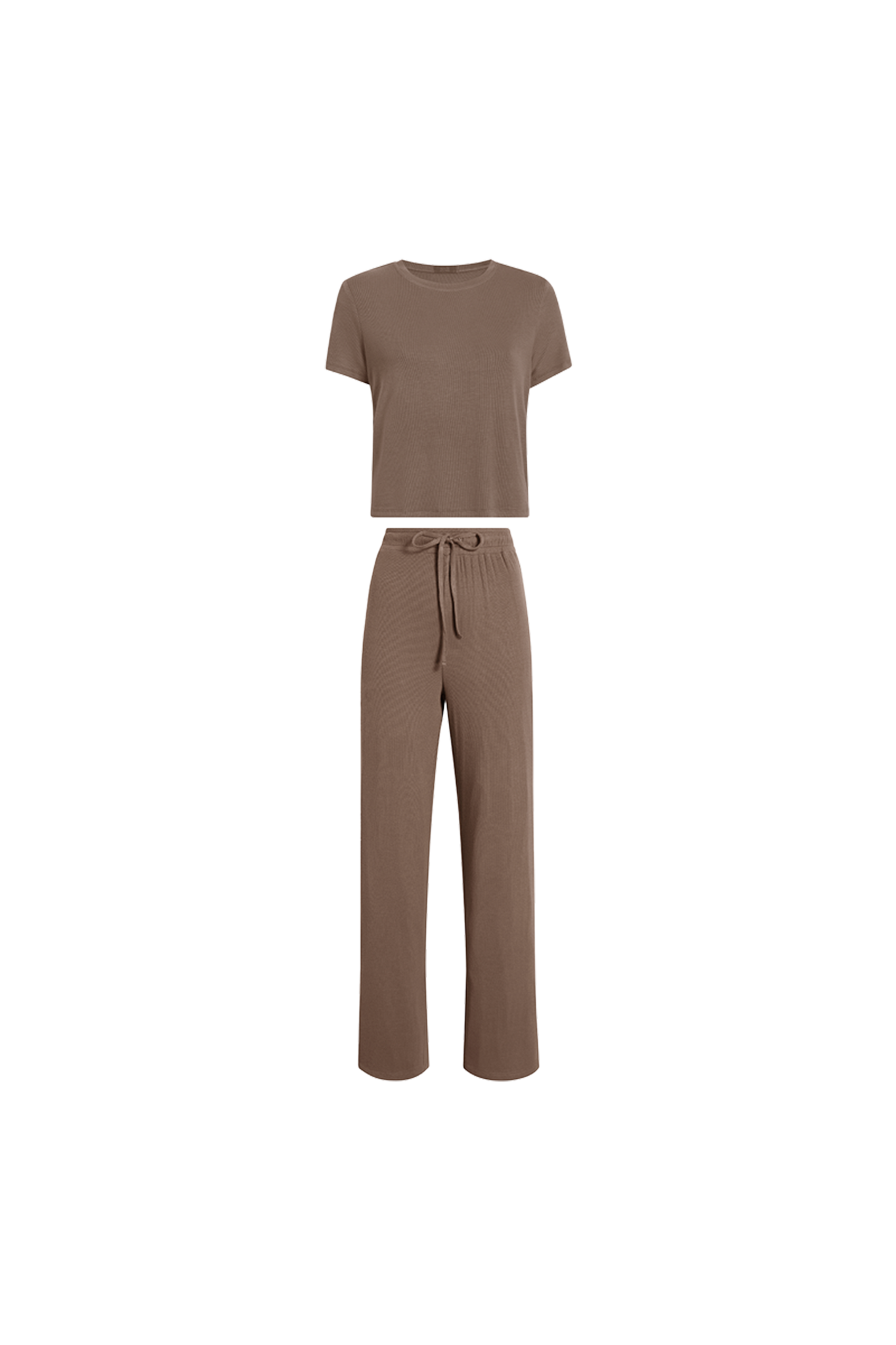 Ribbed Pajama Set | Mocha