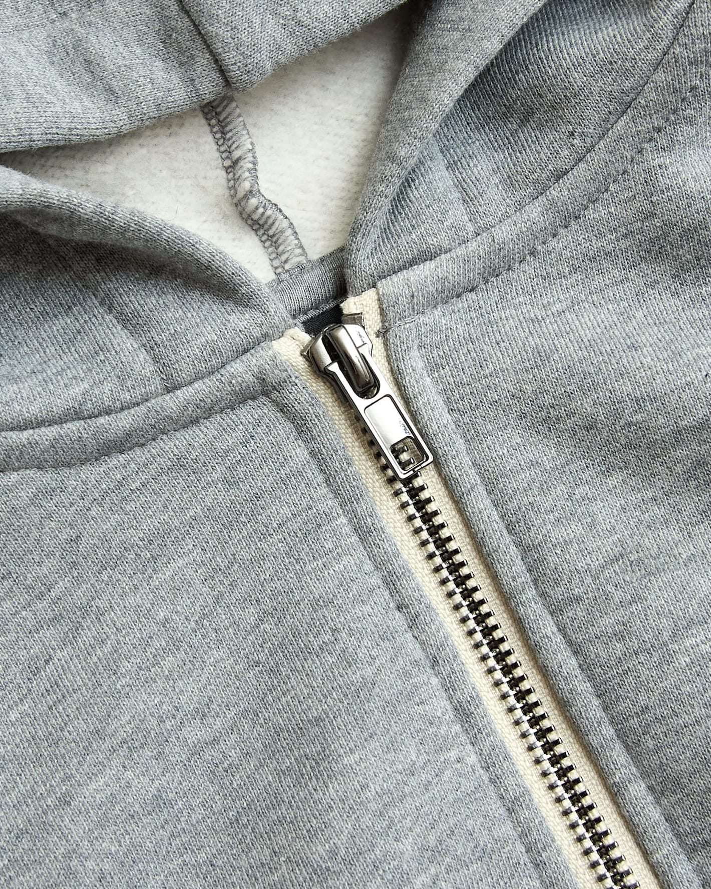 Boys' Medium Heather Gray Fleece Full Zip Hoodie