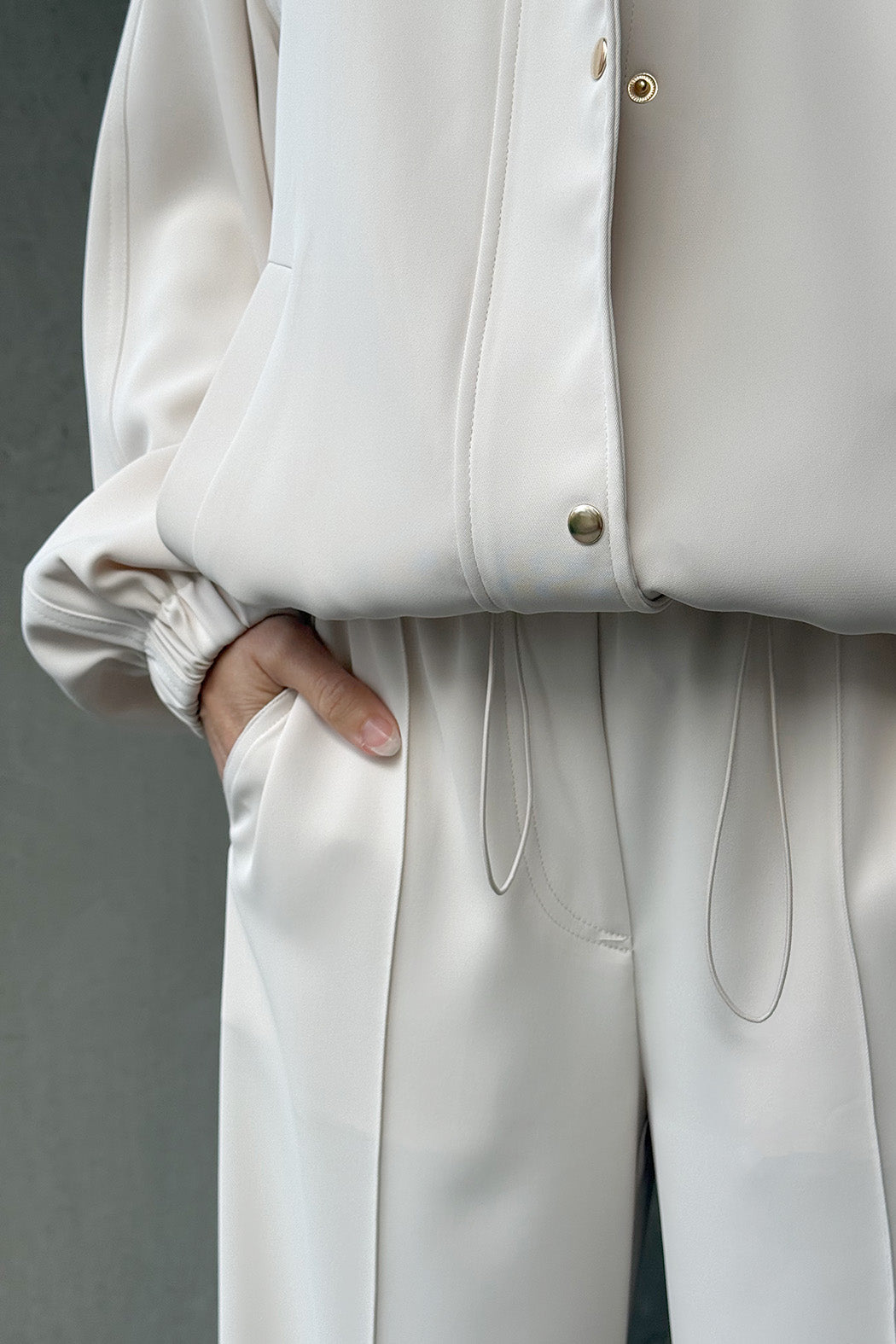 Beige Euro Athleisure Jacket