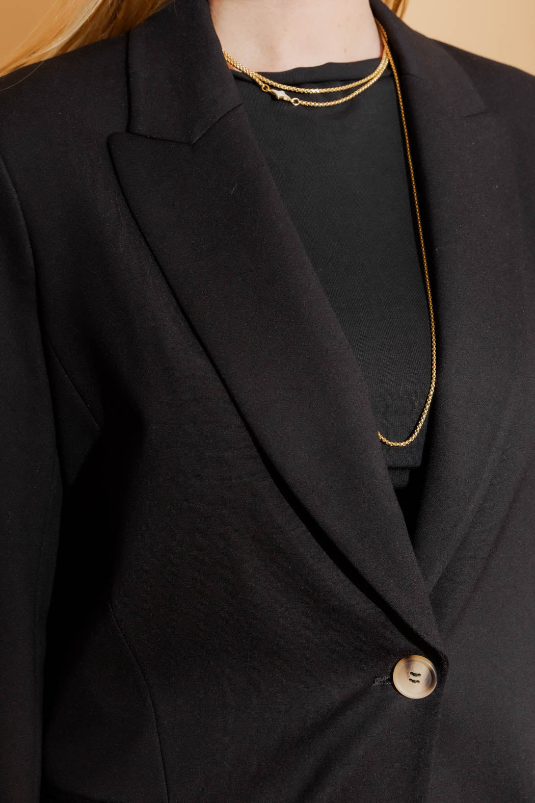 Black Ponte Boyfriend Blazer