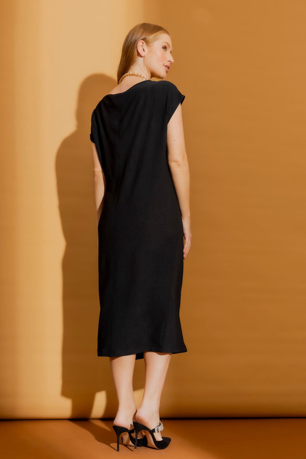 Black Ripple Harlow Dress