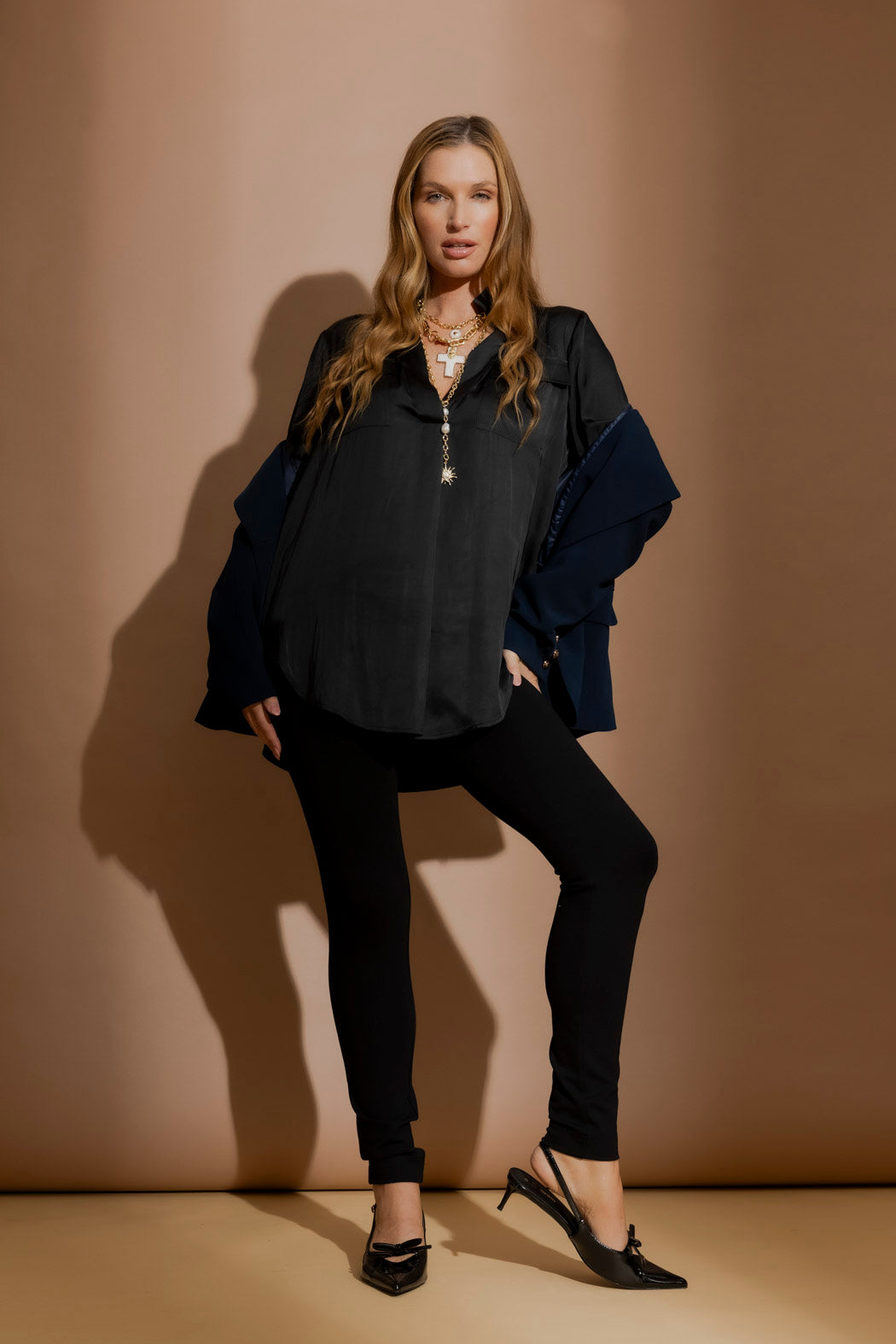 Black Cargo Blogger Shirt