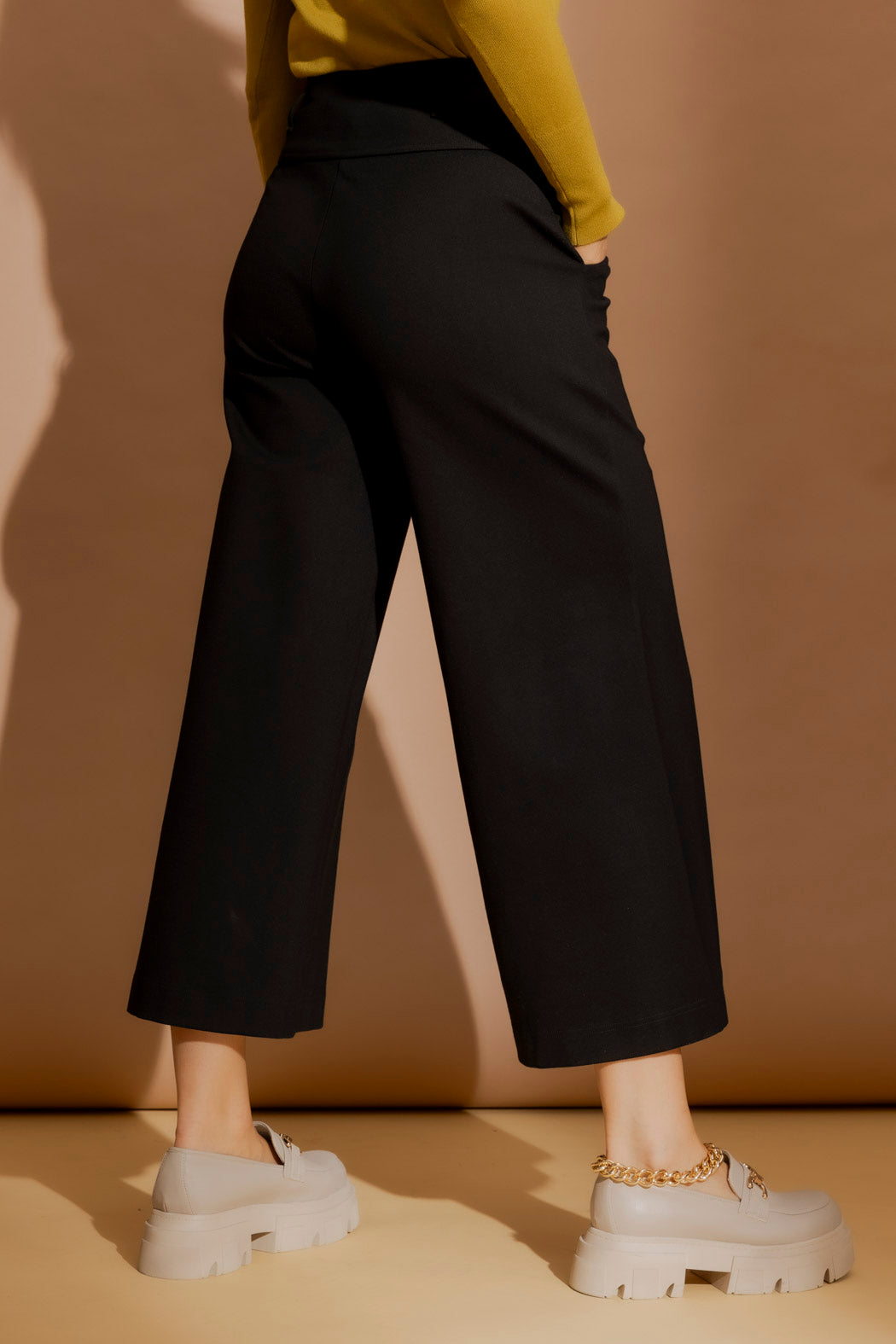 Black Ponte Jet Culotte