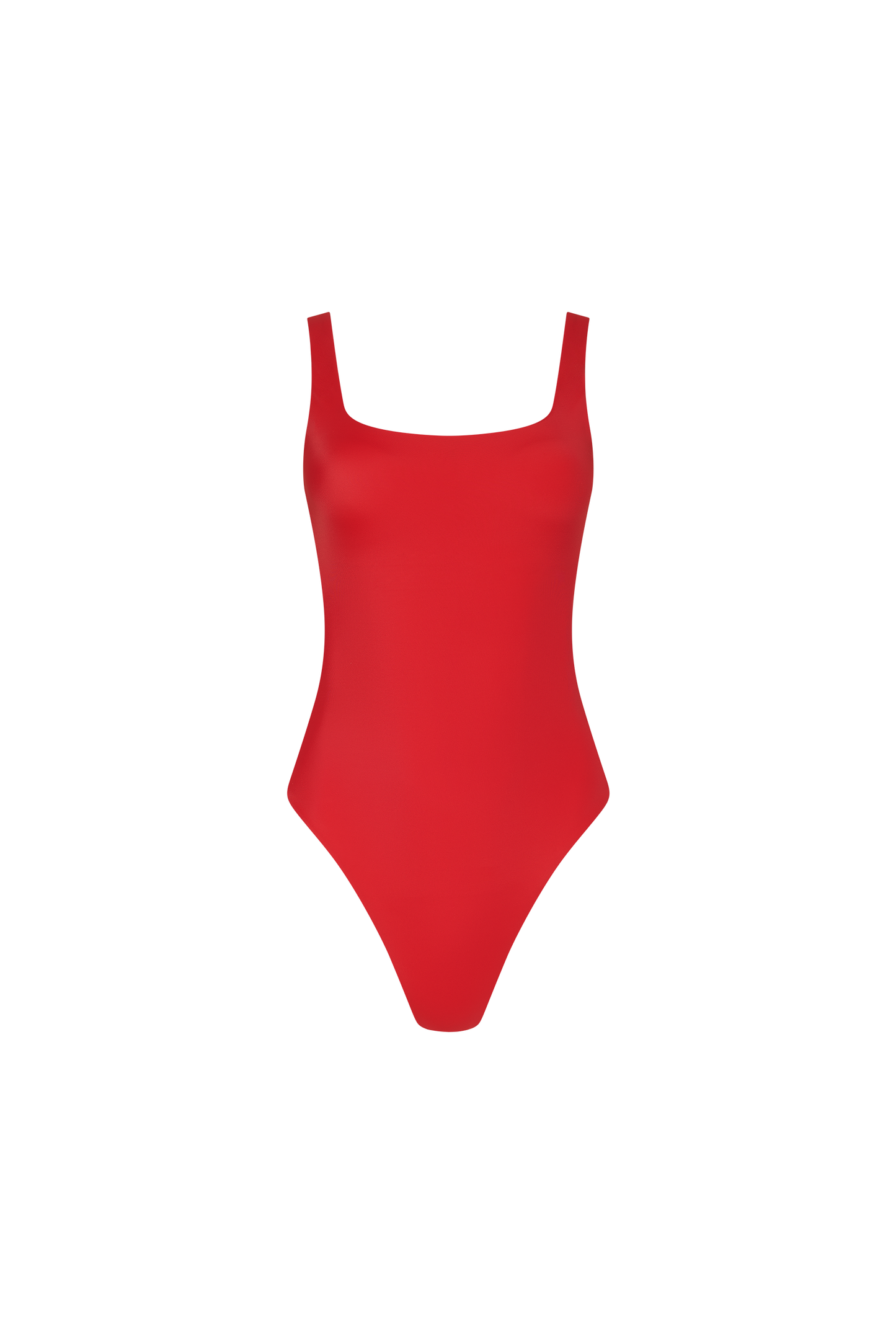 Square Neck One Piece | Smooth Cayenne