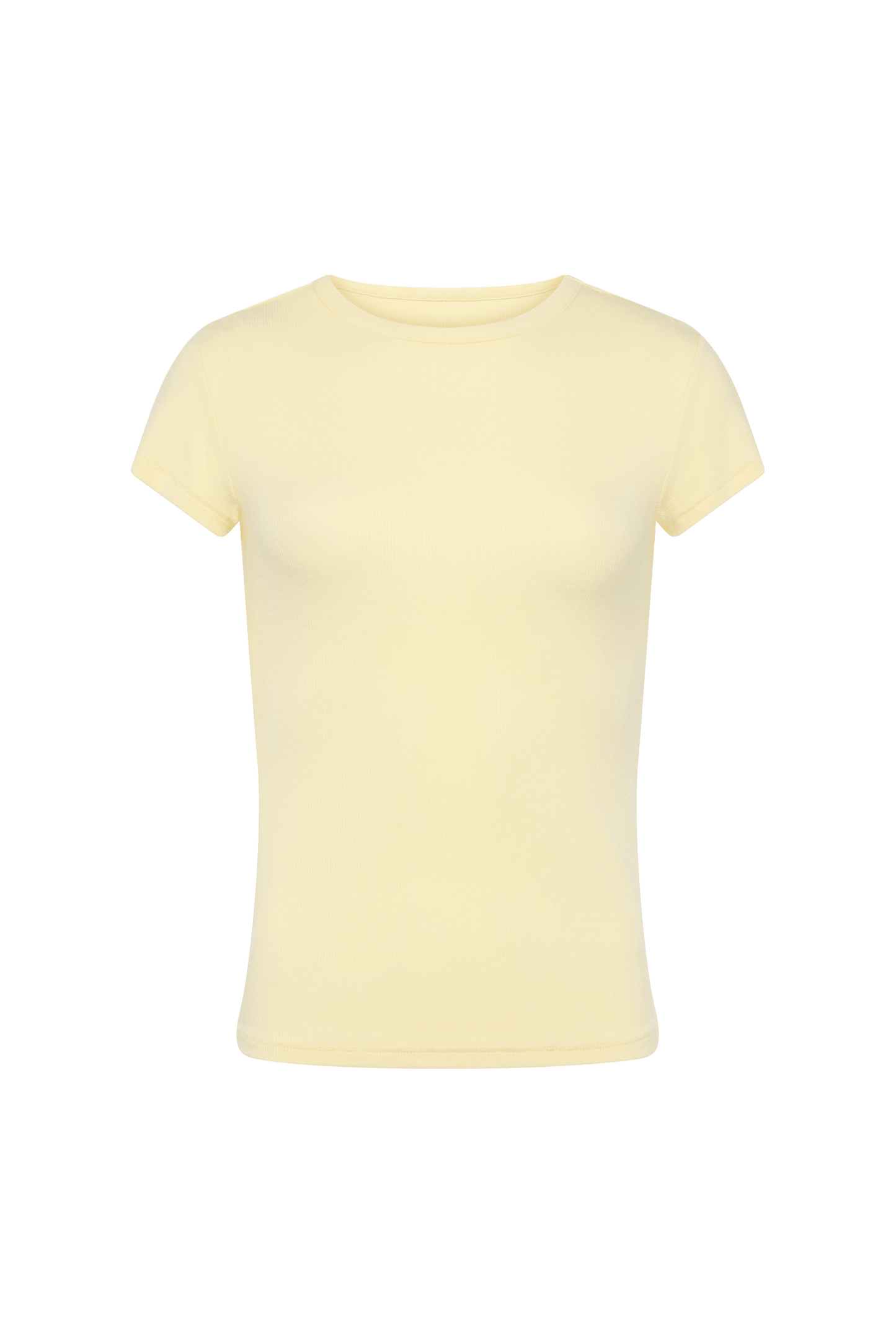 Slinky Rib Tee | Lemon