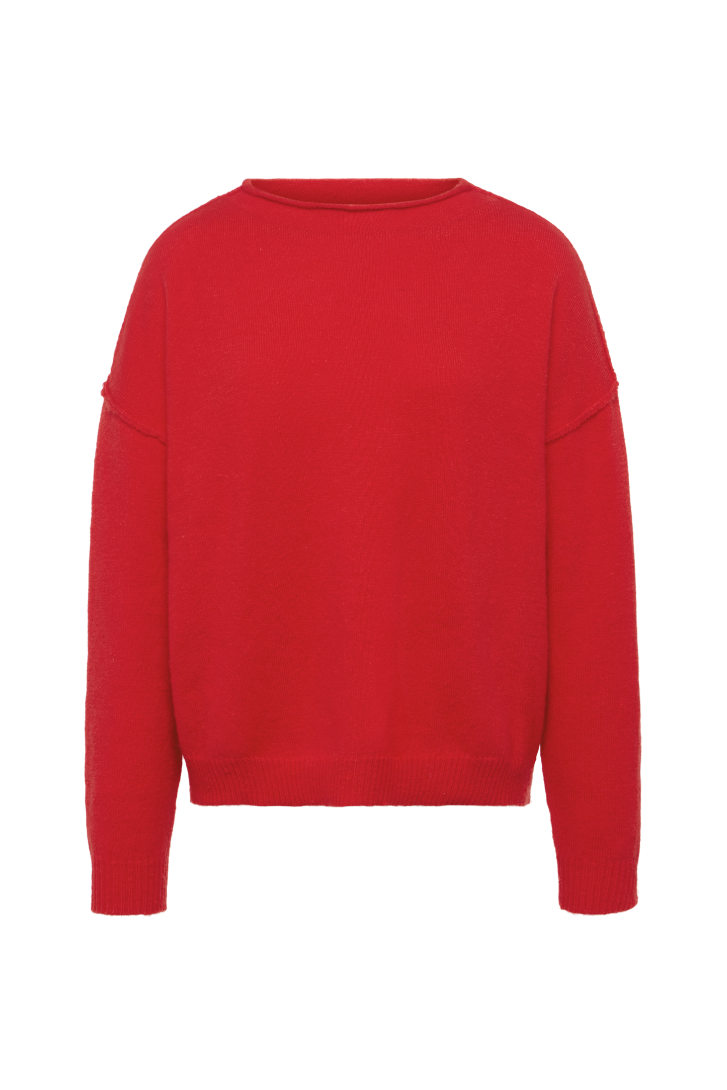 Cozy Knit Mockneck Sweater | Chili