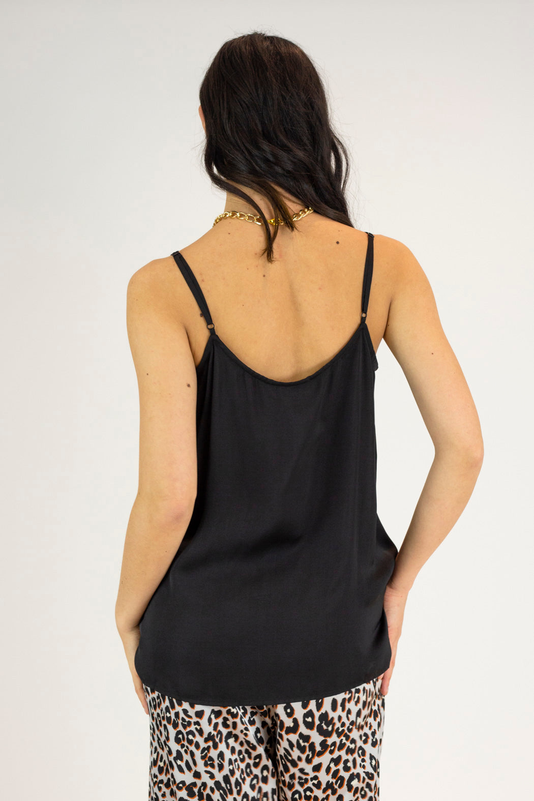 Black Seta Lily Cami - FINAL SALE