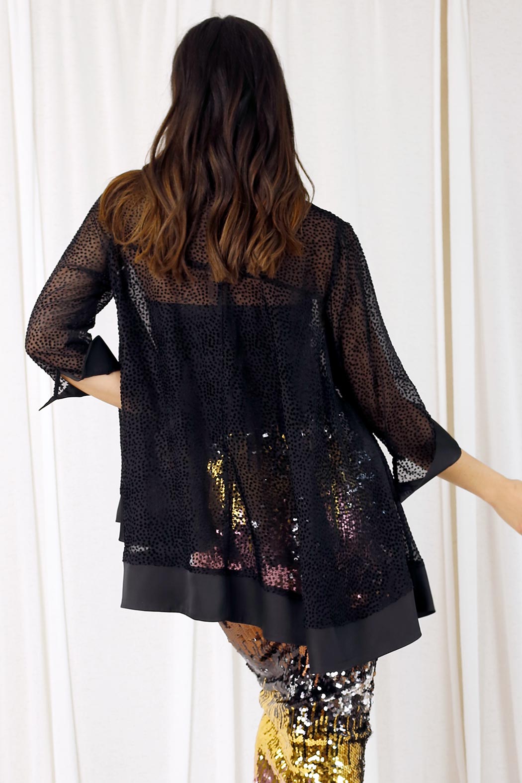 Black Luxury Swing Shirt - SALE
