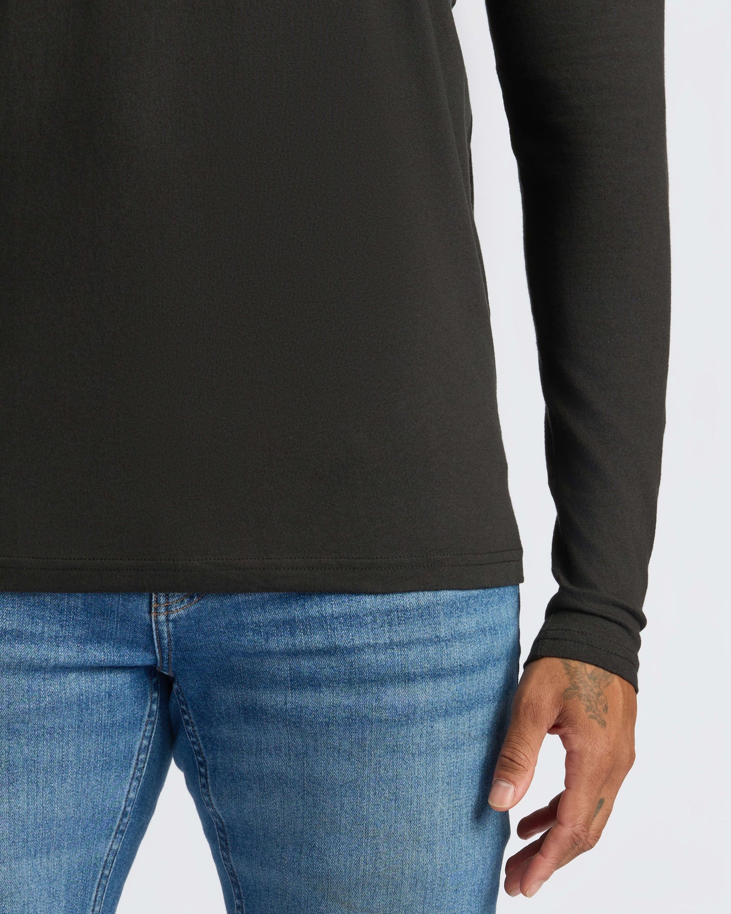 All Black Classic Henley 2-Pack